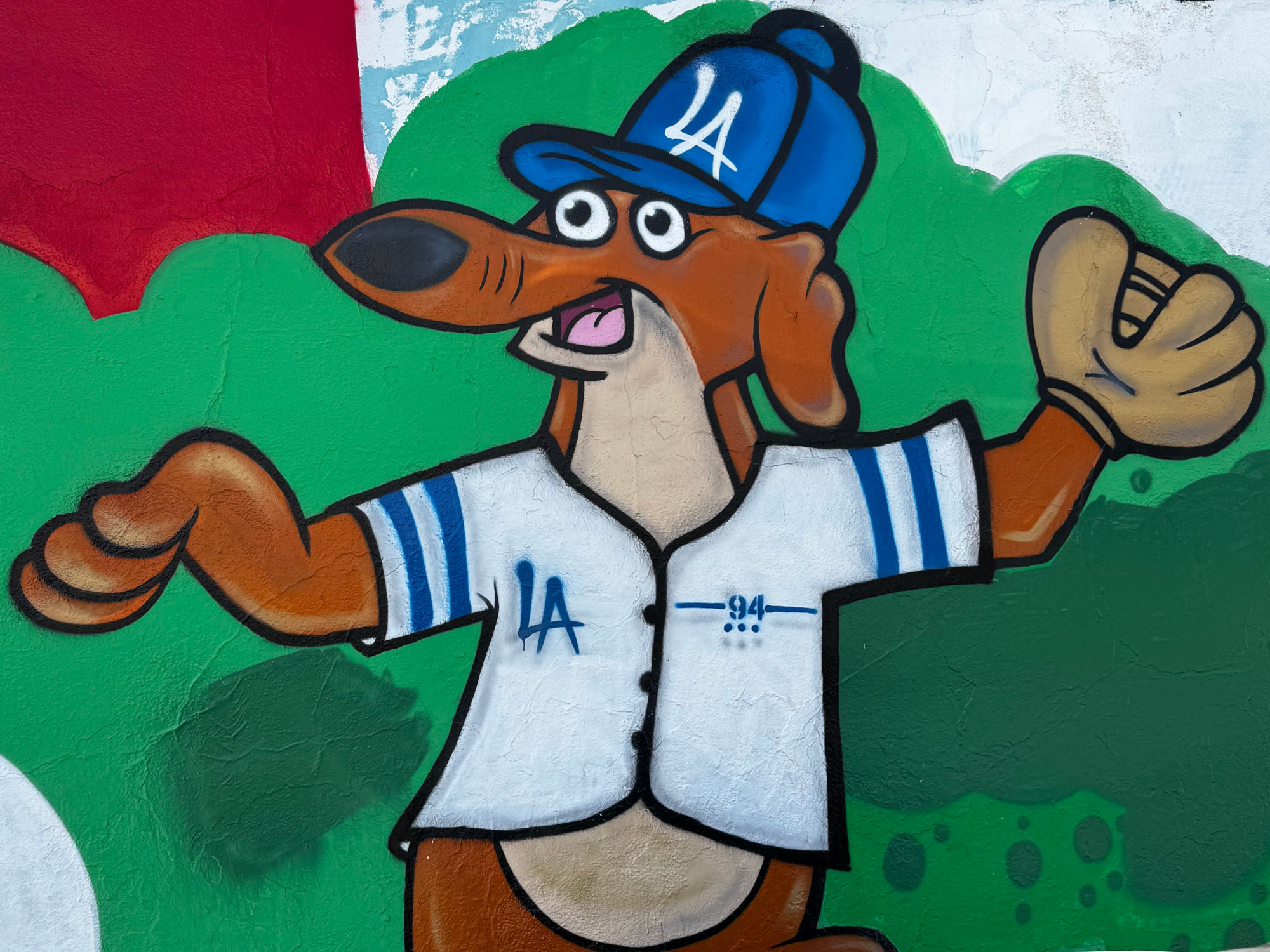 Dodger Character Dodger Mural Dodger Character
