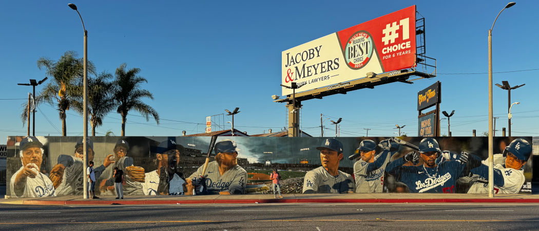 Firestone & Manchester Dodger Mural Firestone & Manchester