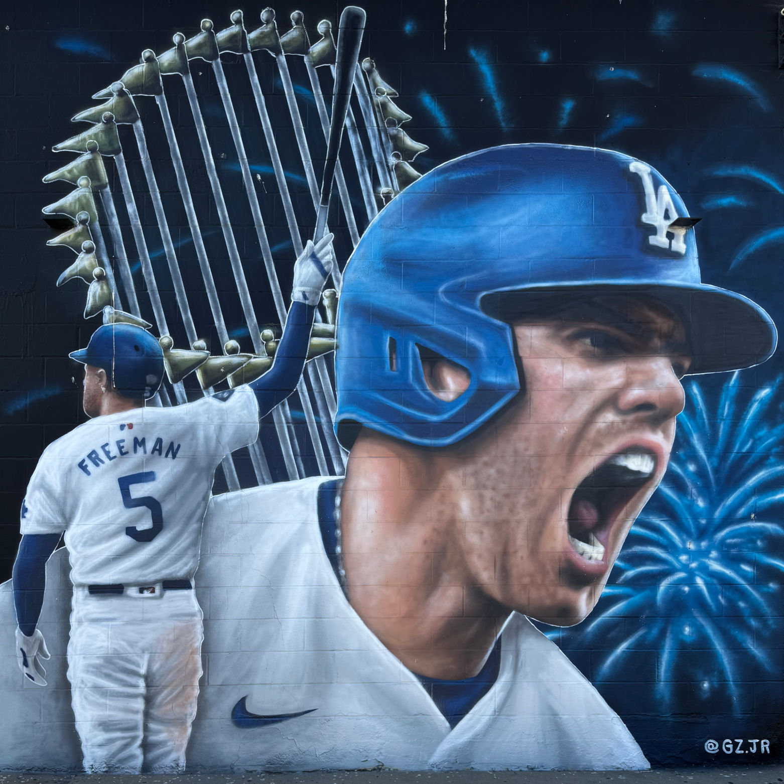 Hawthorne Freddie Freeman Dodger Mural Hawthorne Freddie Freeman