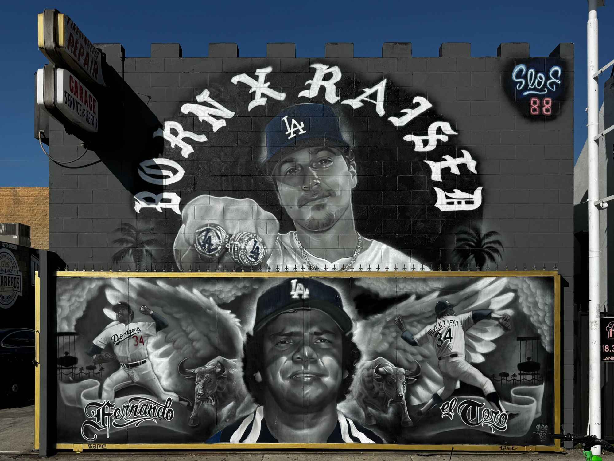 Kike and Fernando Dodger Mural Kike and Fernando