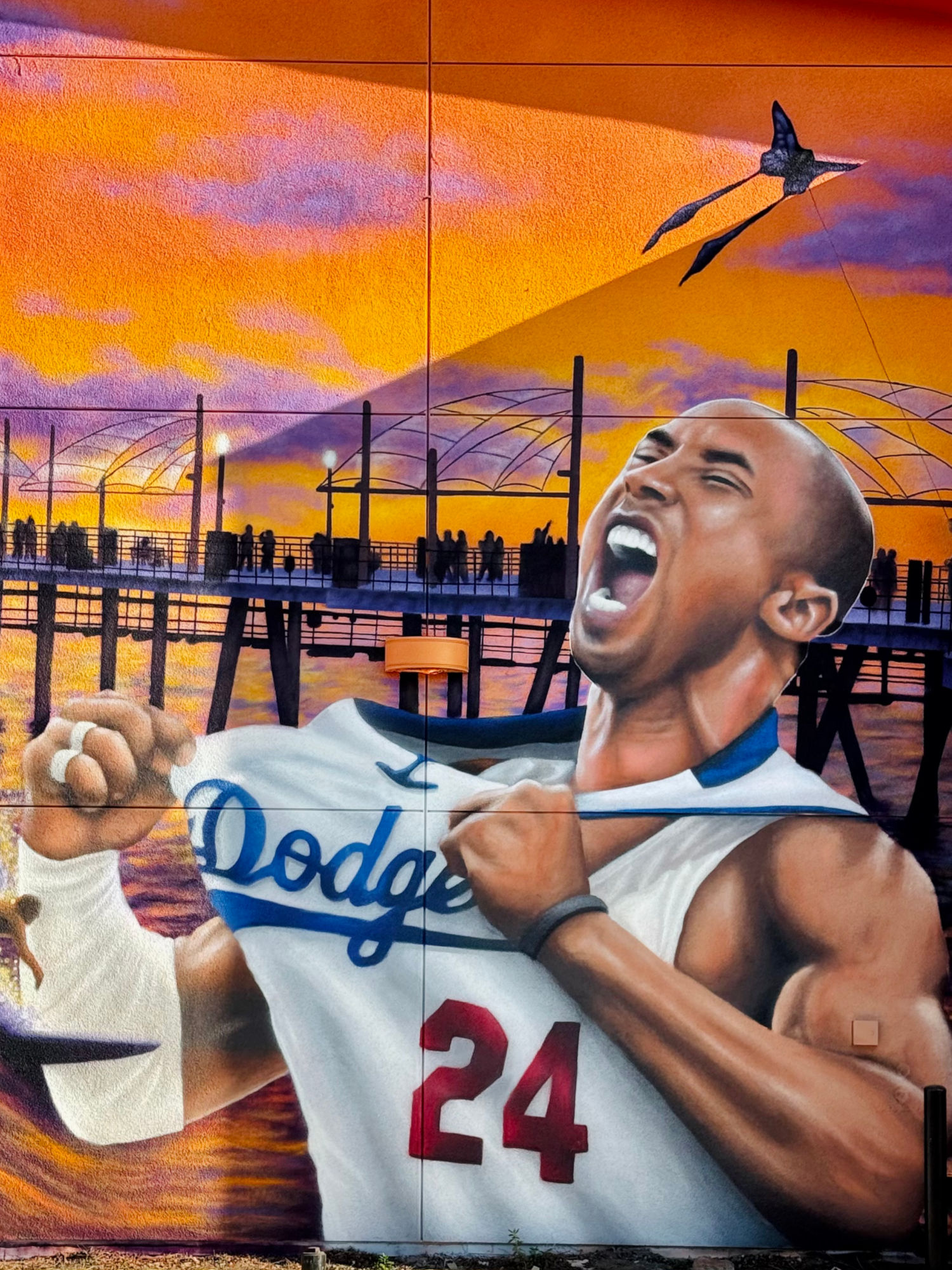 Kobe Bryant Dodger Mural Kobe Bryant