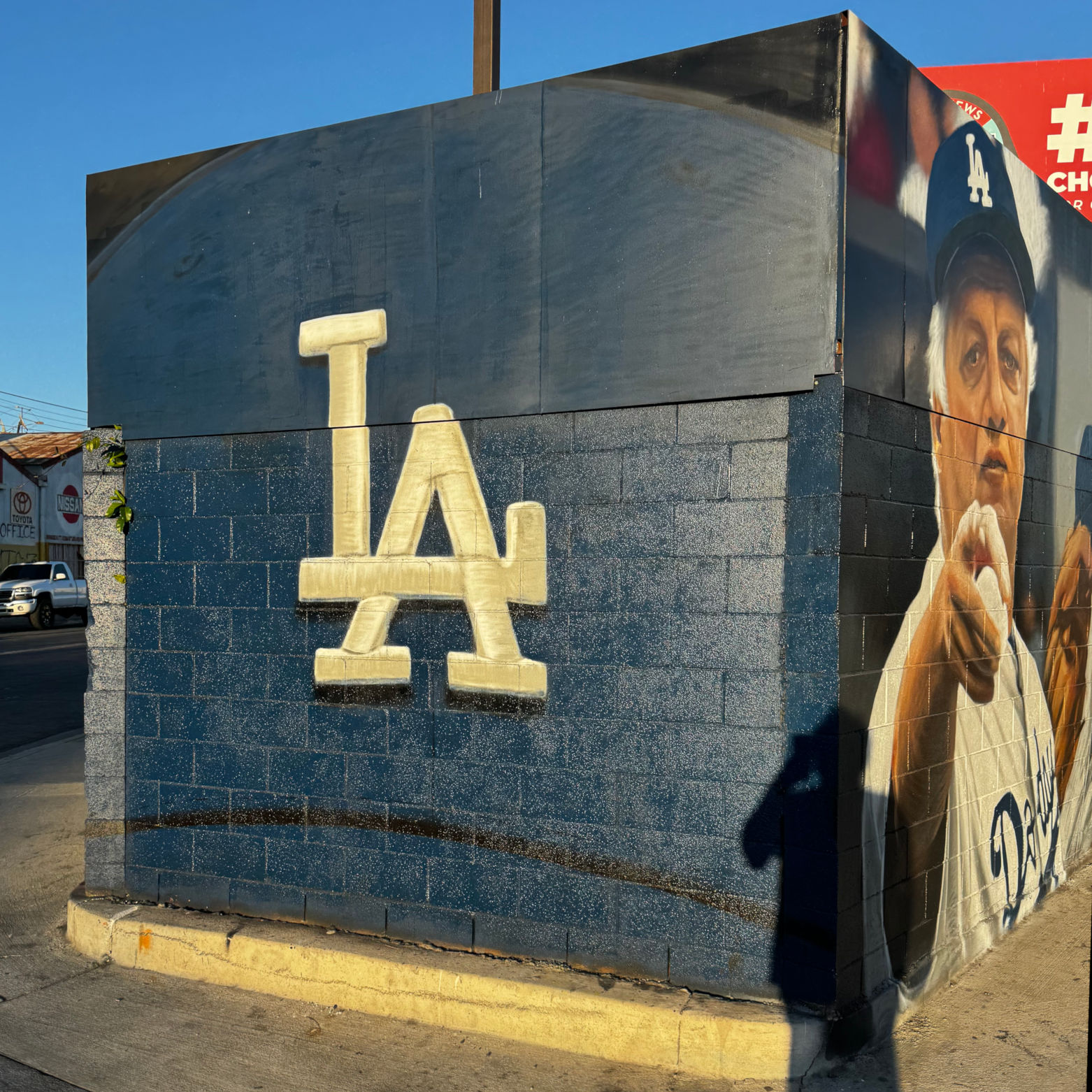 Dodger Mural LA Embroidered South Central