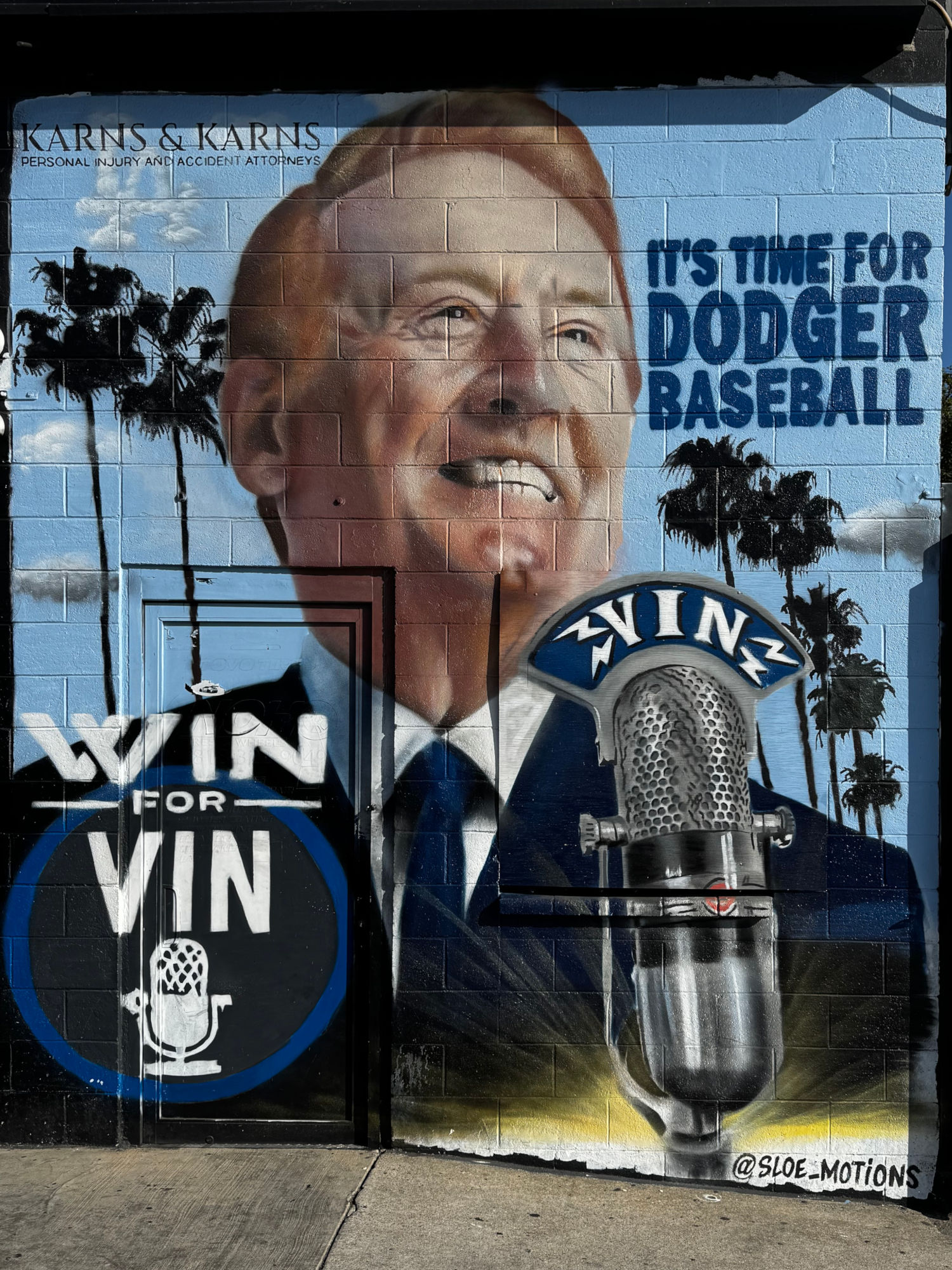 Vin Scully Dodger Mural Vin Scully