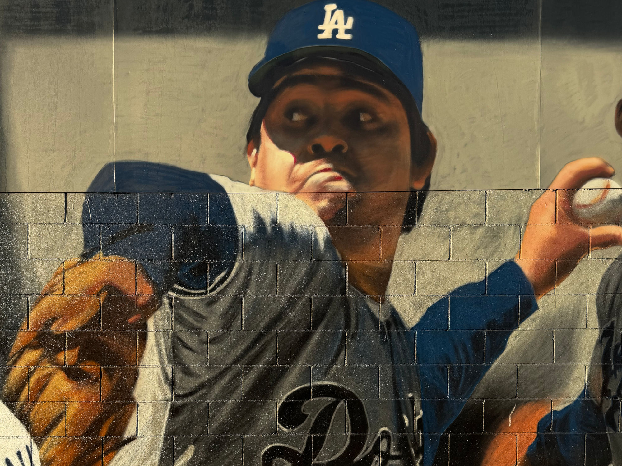 South Central Fernando Valenzuela Dodger Mural South Central Fernando Valenzuela