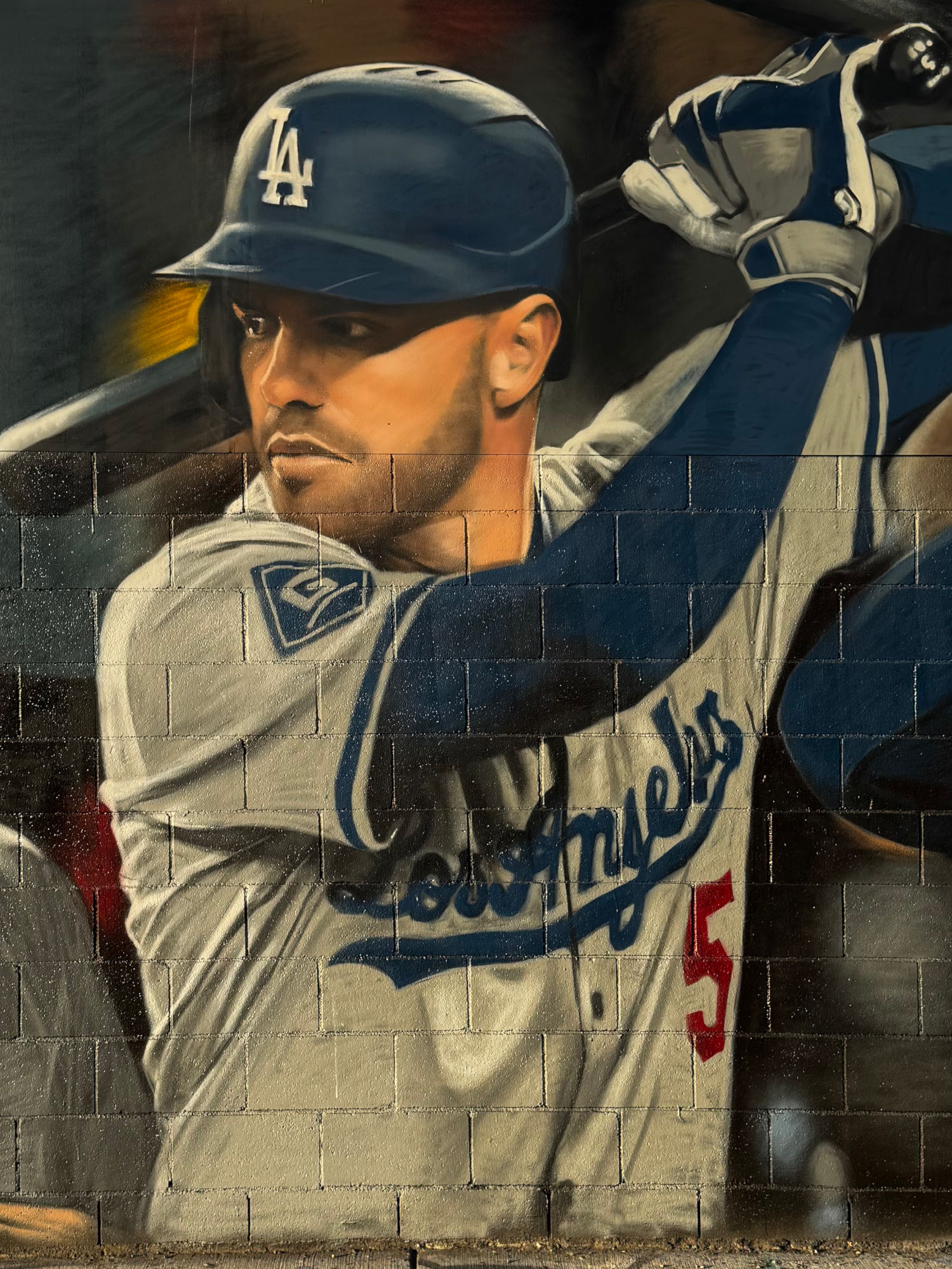 South Central Freddie Freeman Dodger Mural South Central Freddie Freeman