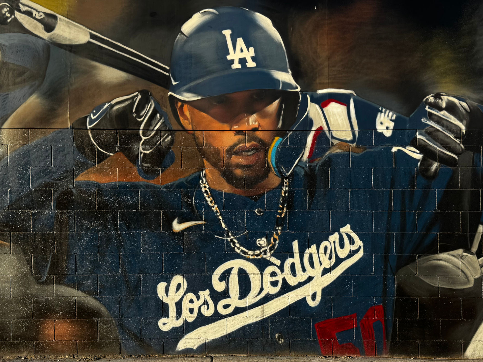 South Central Mookie Betts Dodger Mural South Central Mookie Betts