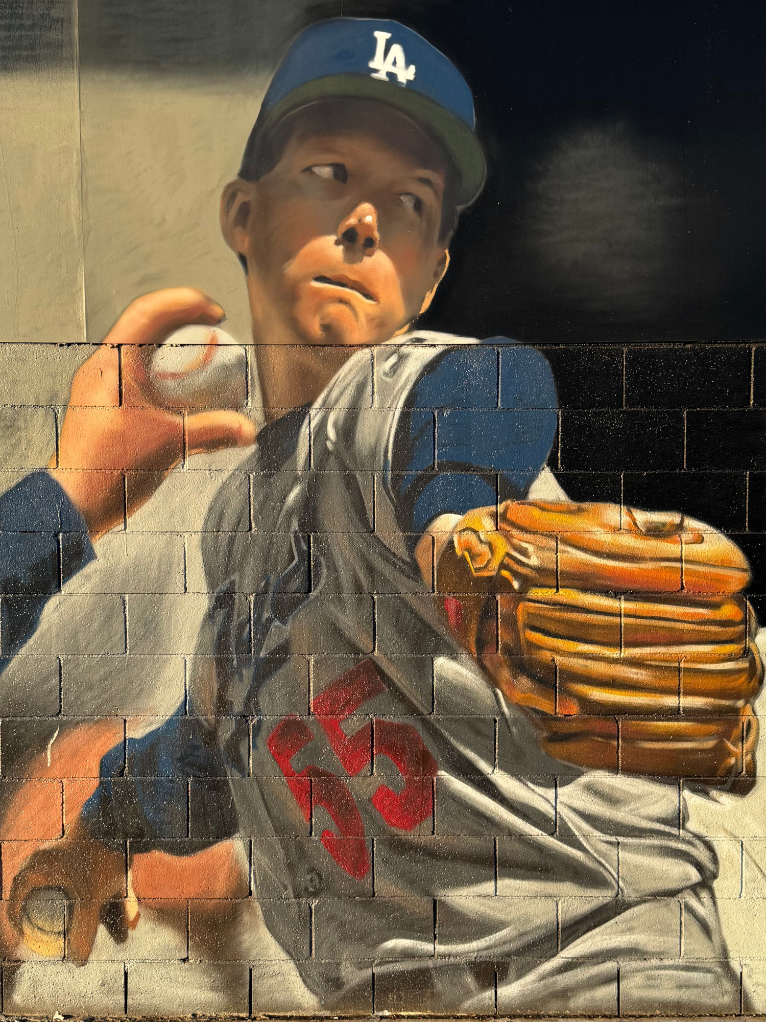 South Central Orel Hershiser Dodger Mural South Central Orel Hershiser