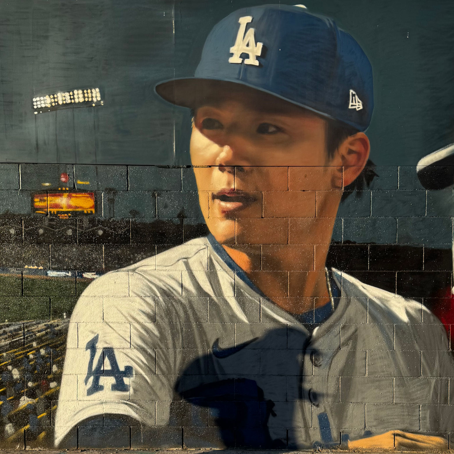 South Central Yoshinobu Yamamoto Dodger Mural South Central Yoshinobu Yamamoto