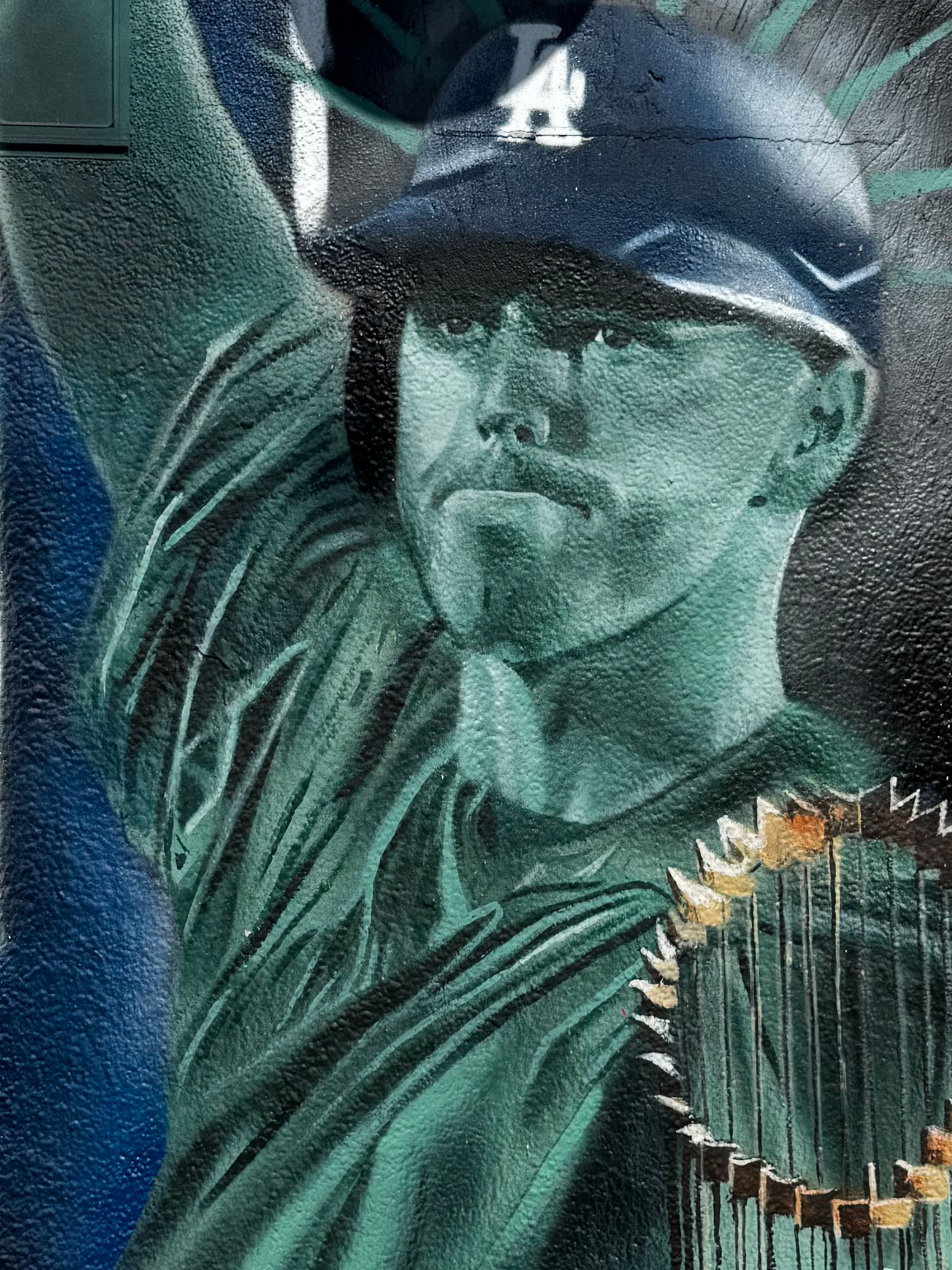 Statue of Liberty Freddie Freeman Dodger Mural Statue of Liberty Freddie Freeman