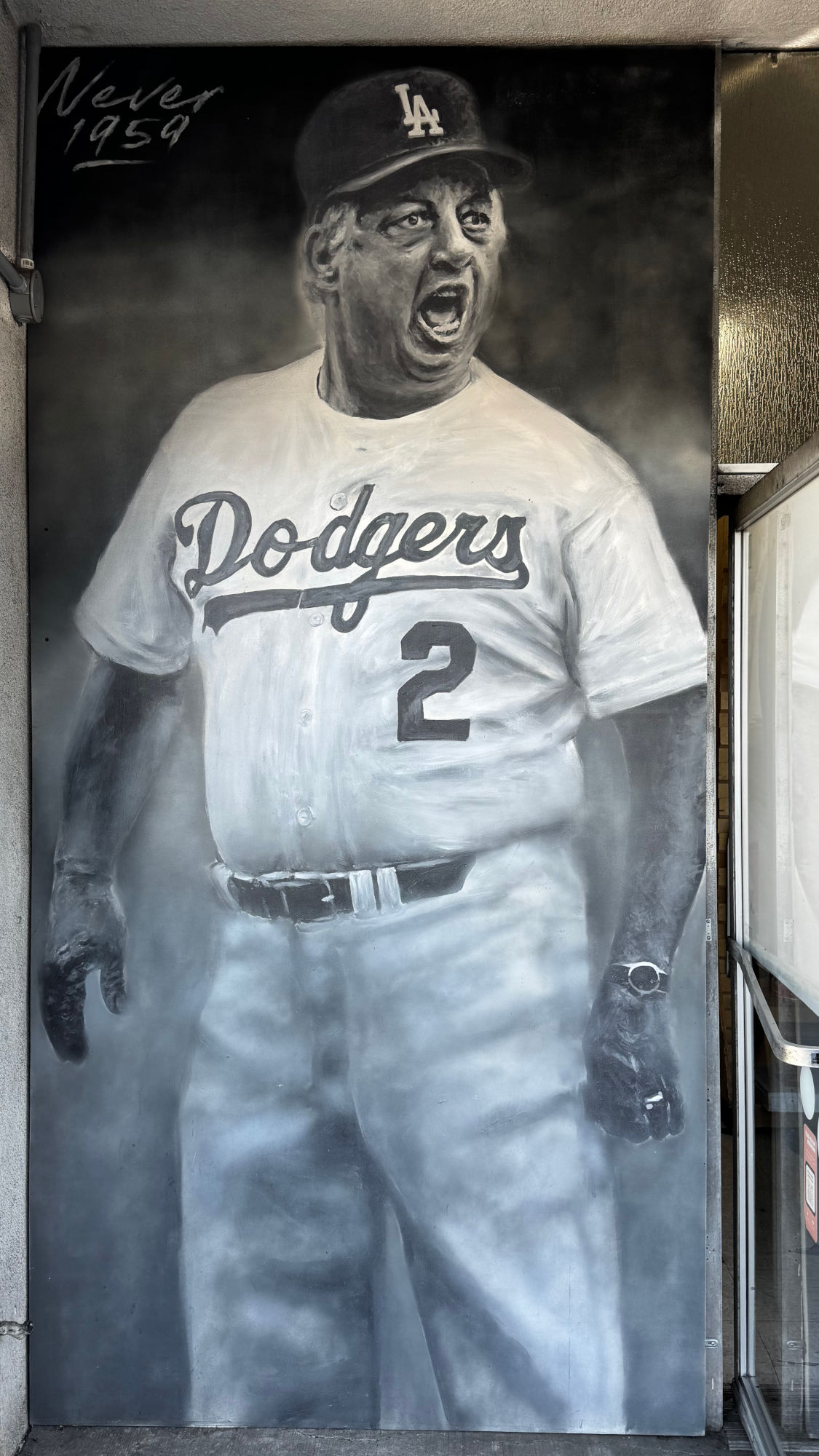 Tommy Lasorda Never 1959 Dodger Mural Tommy Lasorda Never 1959