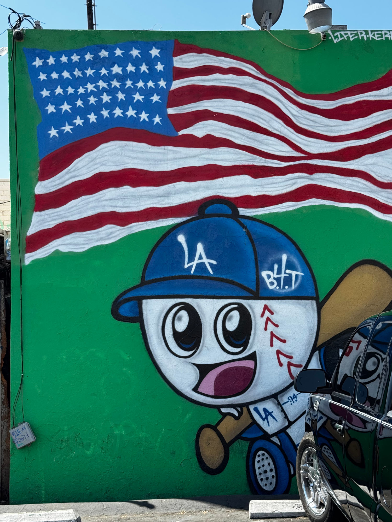 USA Dodger Character Dodger Mural USA Dodger Character