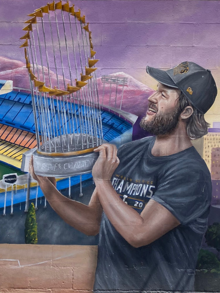 Dodger Mural West La Clayton Kershaw