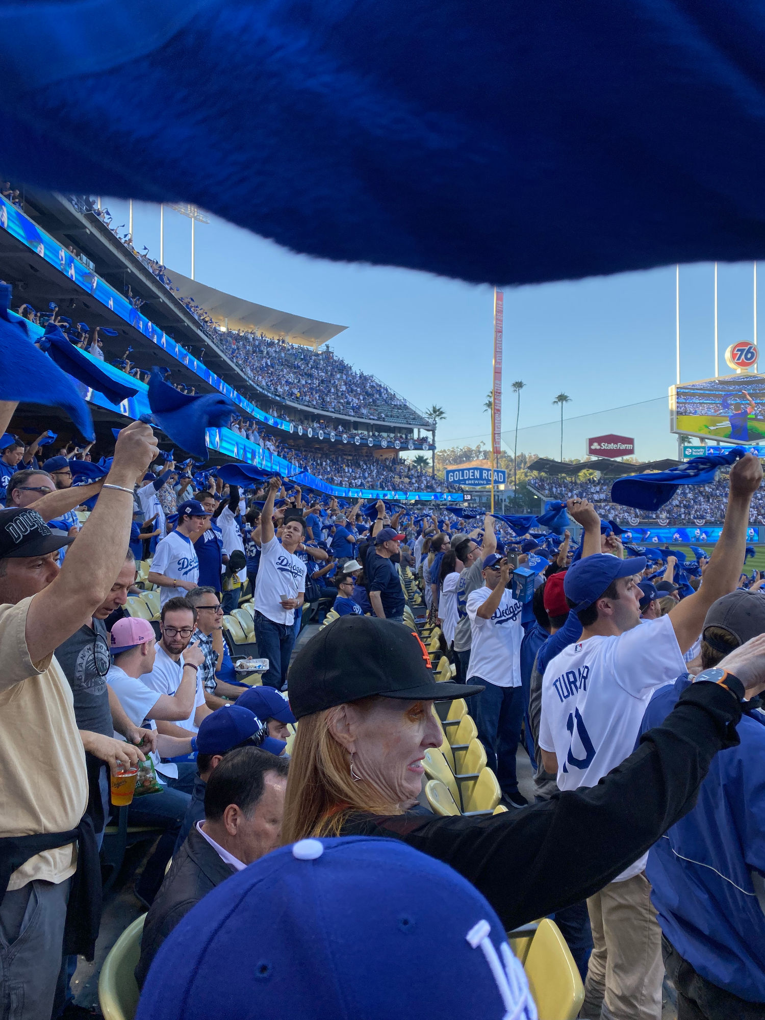 Blue Towels Dodger Stadium Blue Towels