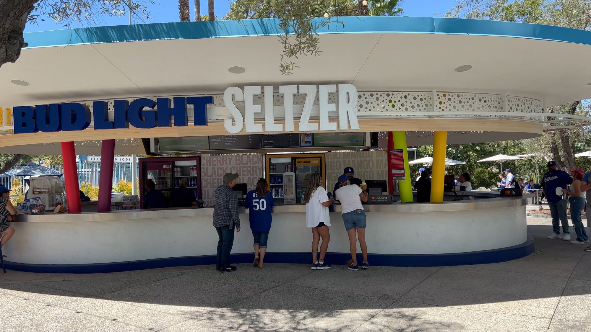 Dodger Stadium Bud Light Seltzer Bar