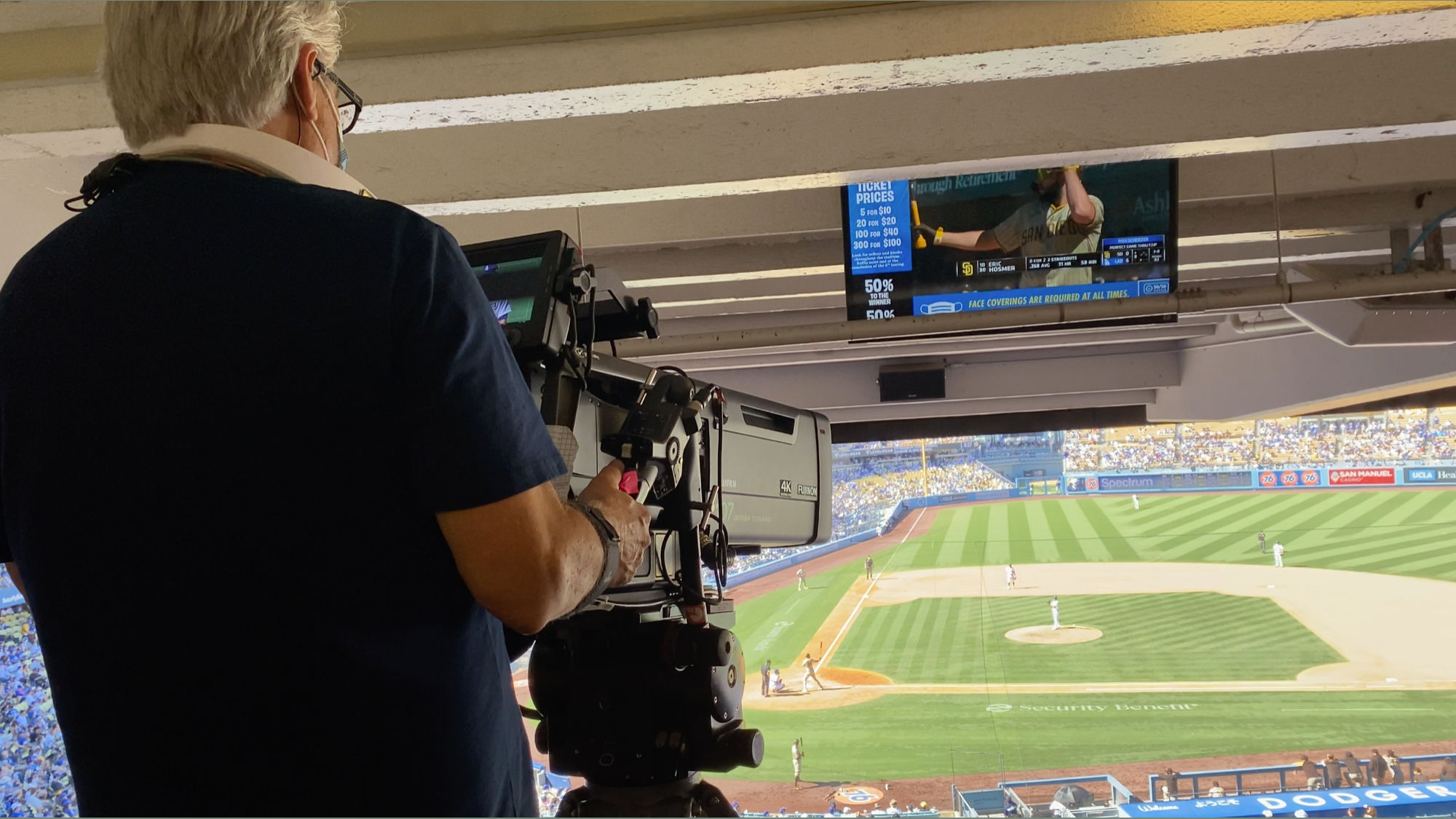 Dodger Stadium Cameraman