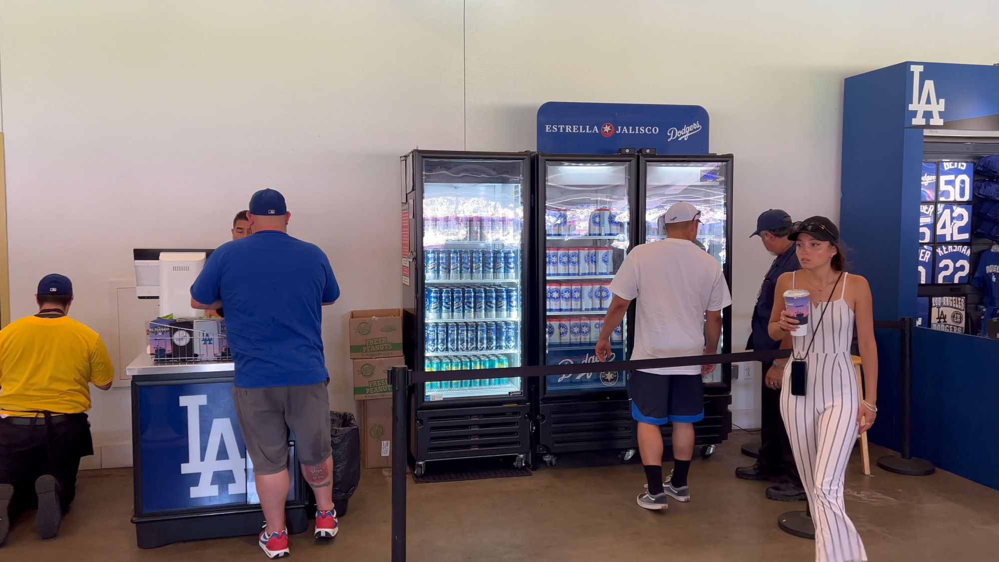 Dodger Stadium Canned Beer Stations