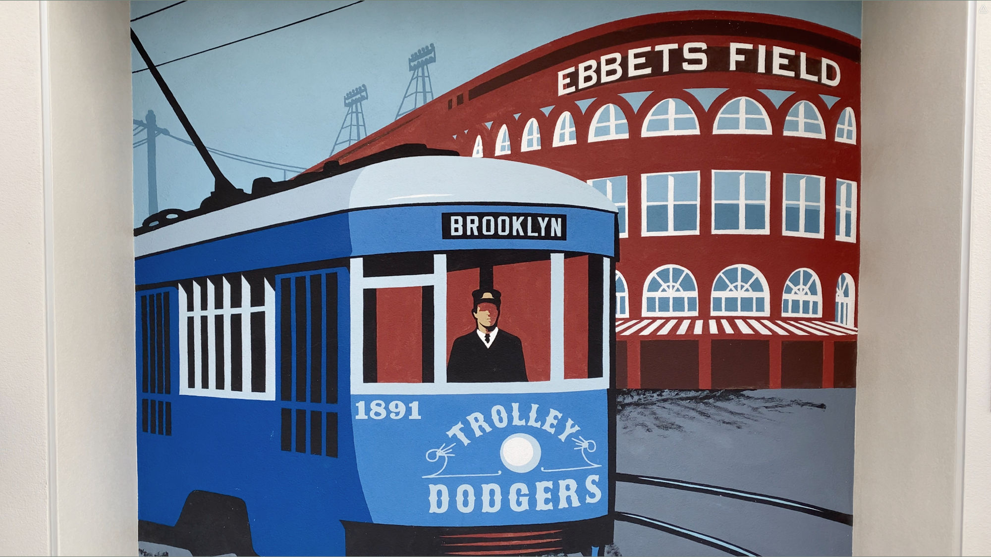 Dodger Stadium Ebbets Field Trolly Dodgers