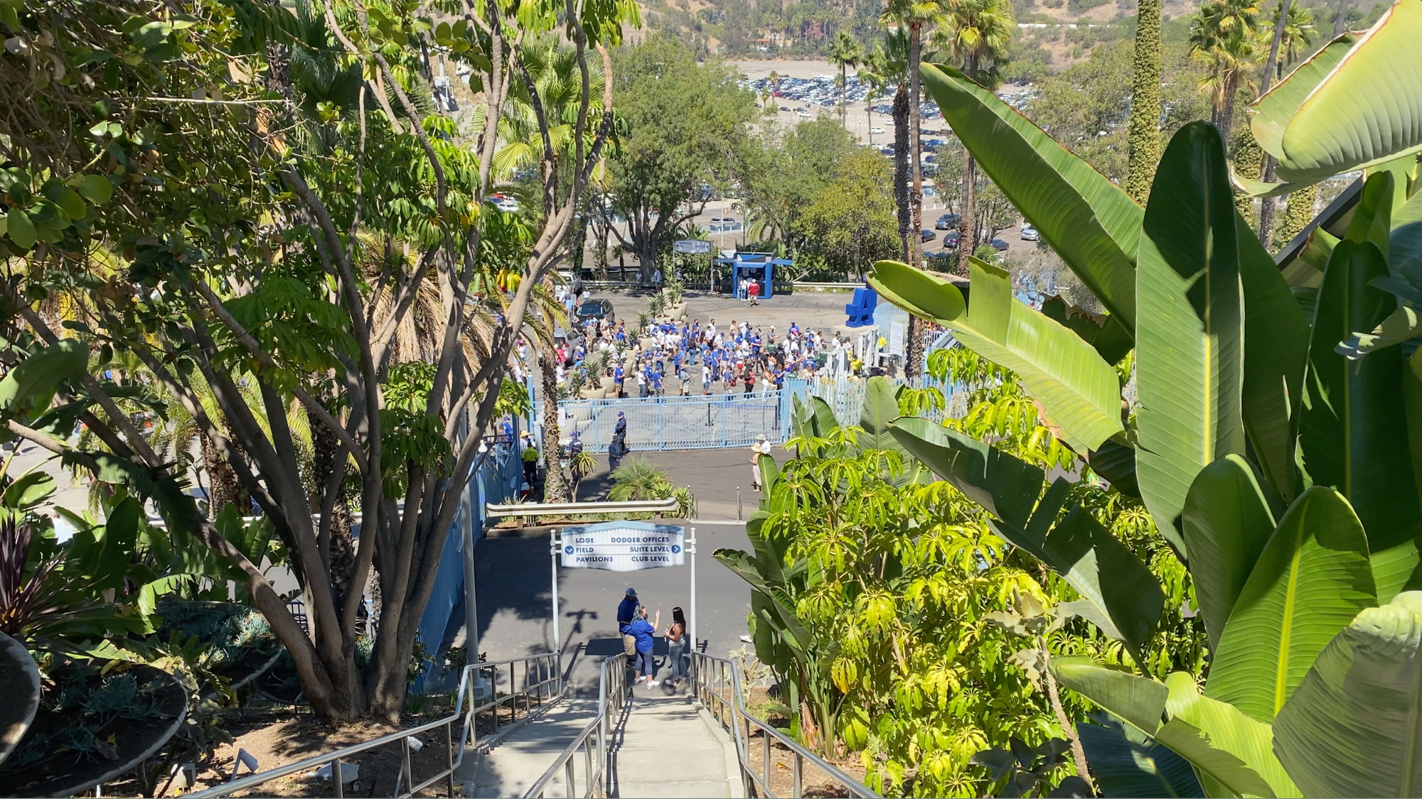 Entrances And Exits At Dodger Stadium