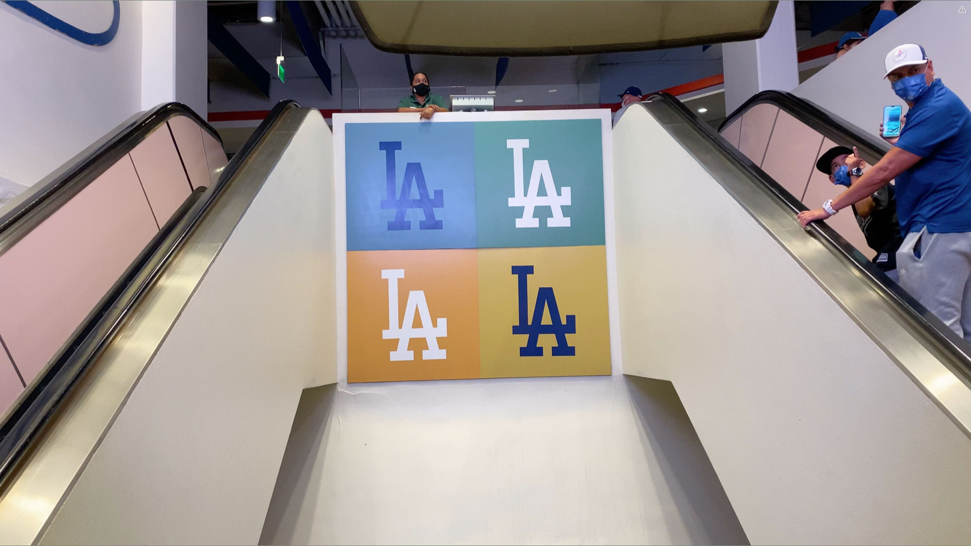 Dodger Stadium Escalator