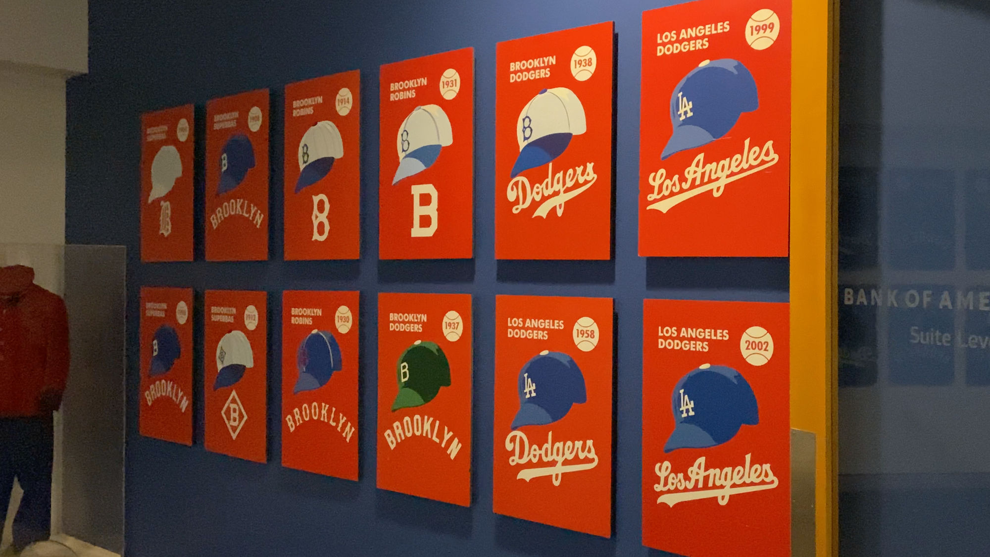 Dodger Stadium Evolution of Dodger Hats