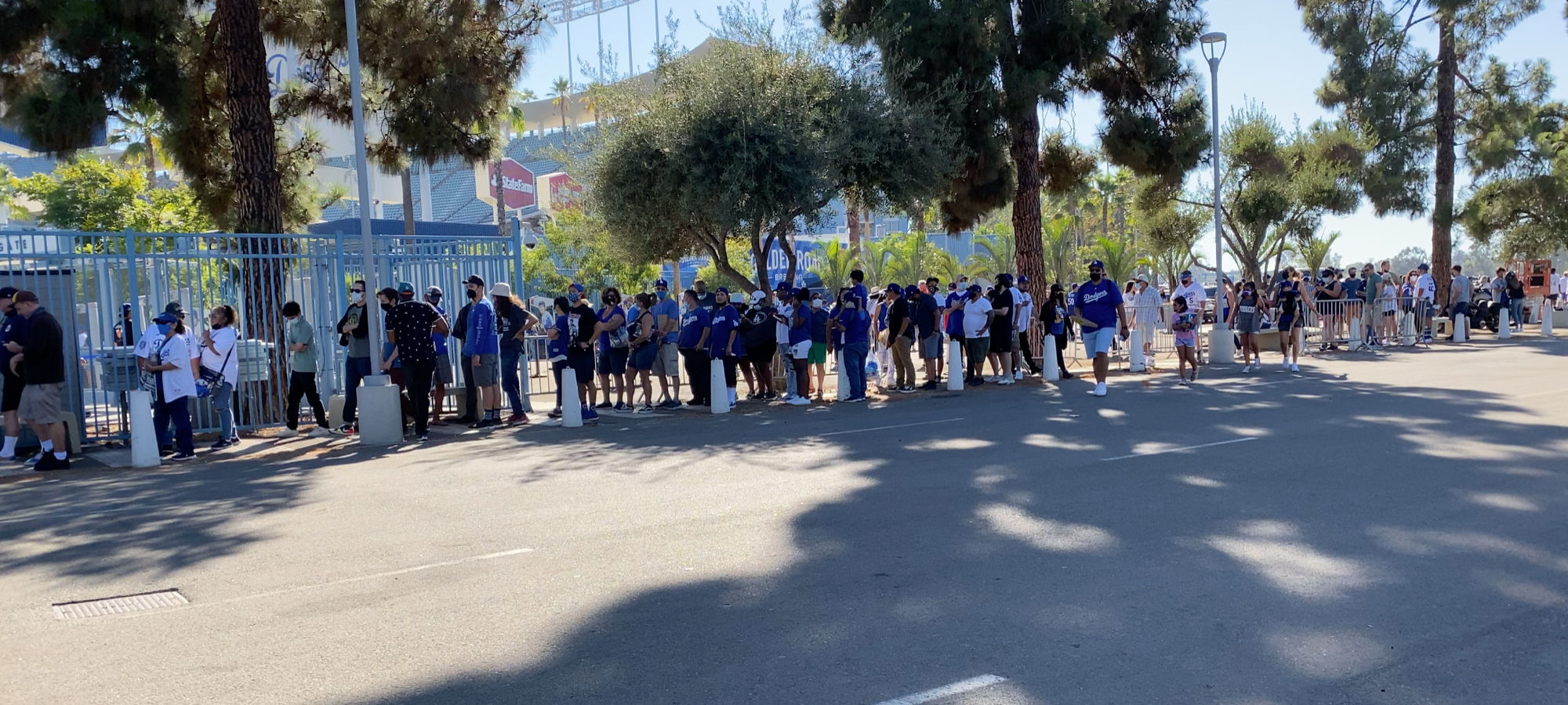 Dodger Stadium Express Line after the game