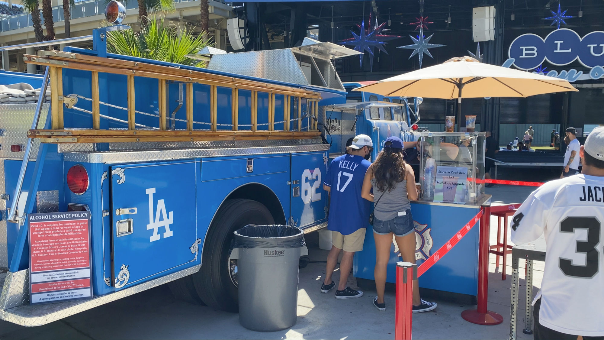 Fire Truck Beer Booth