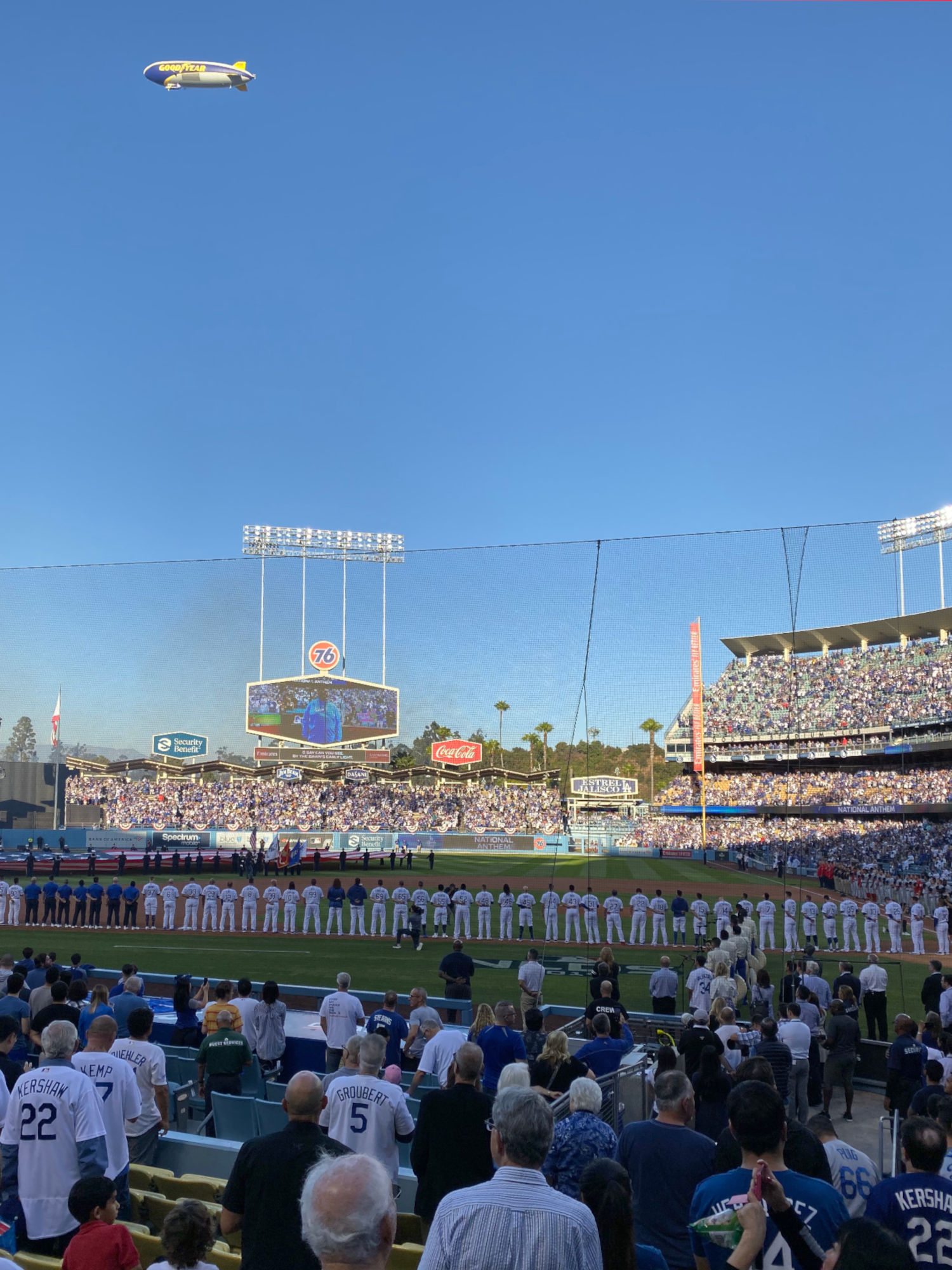 Good Year Blimp Dodger Stadium Good Year Blimp