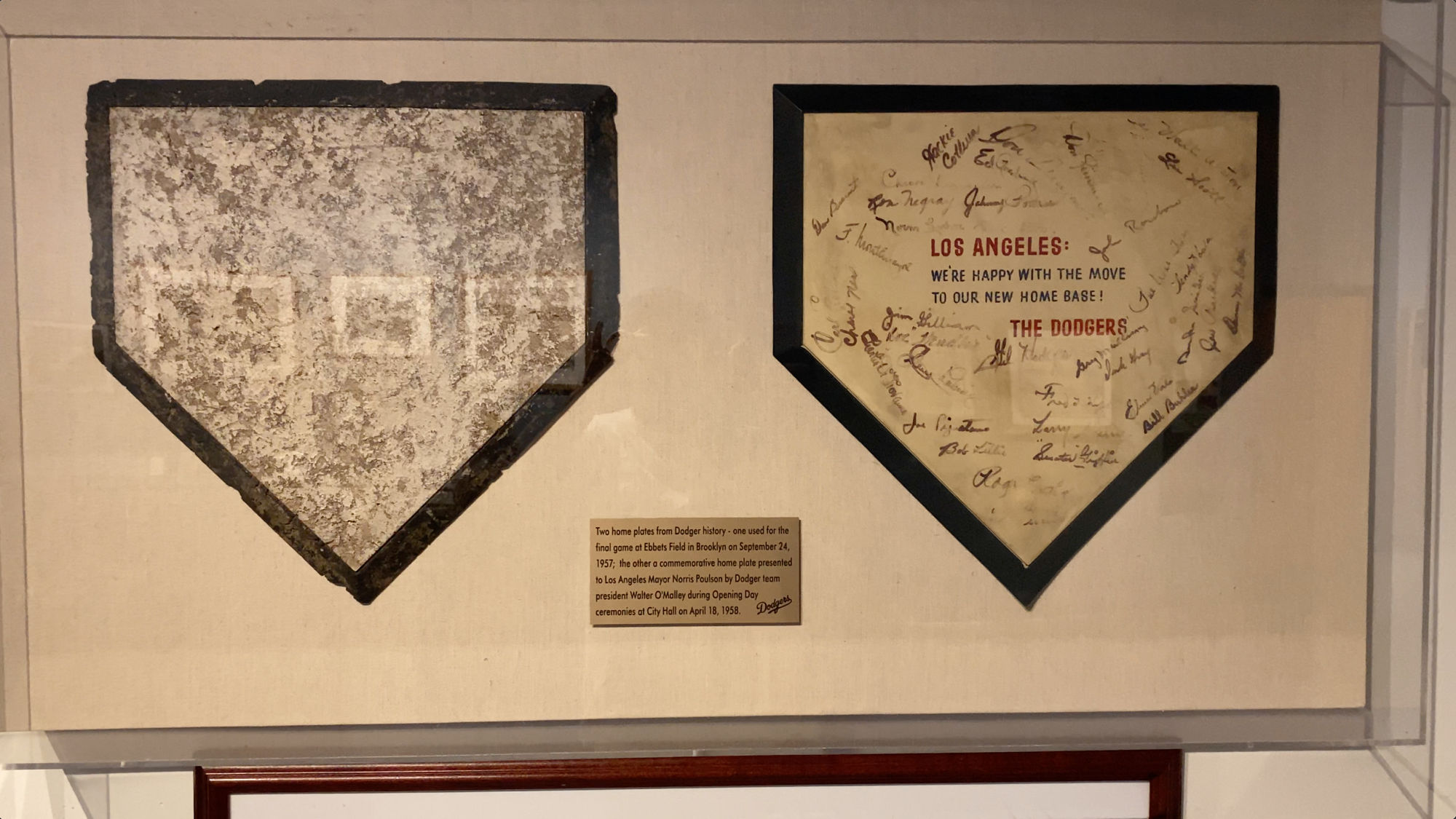 Dodger Stadium Historic Home Plates