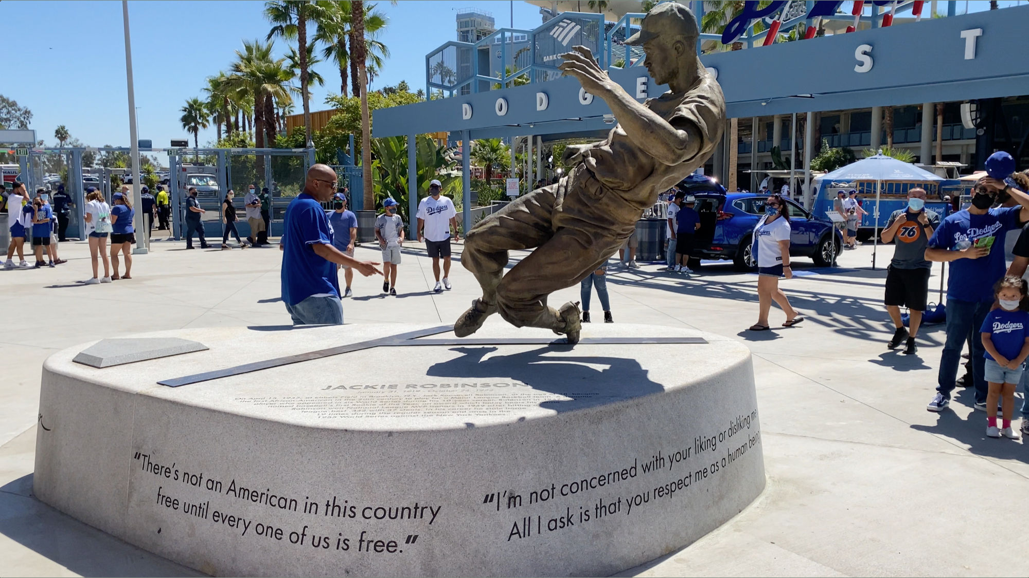 Dodger Stadium Jackie Robinson Statue