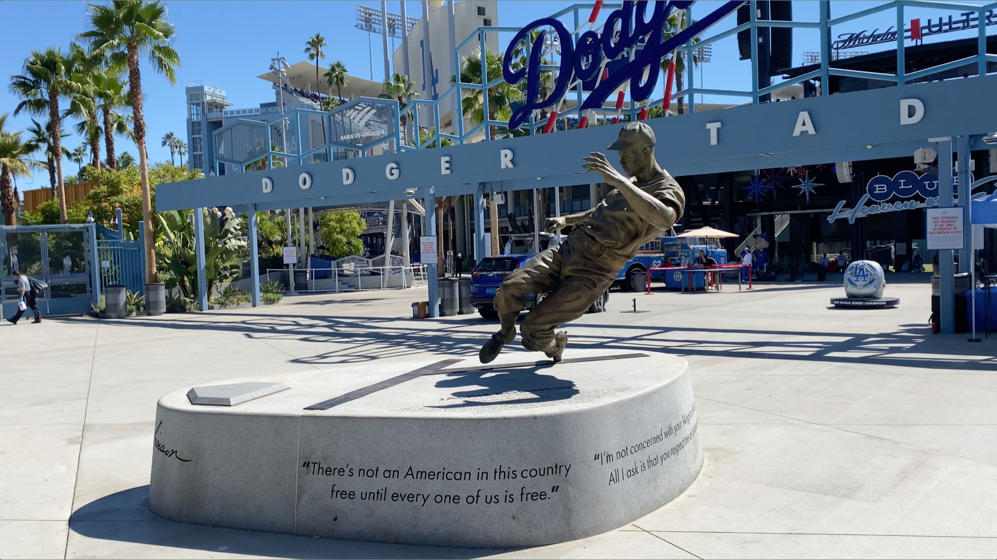 Dodger Stadium Jackie Robinson Statue