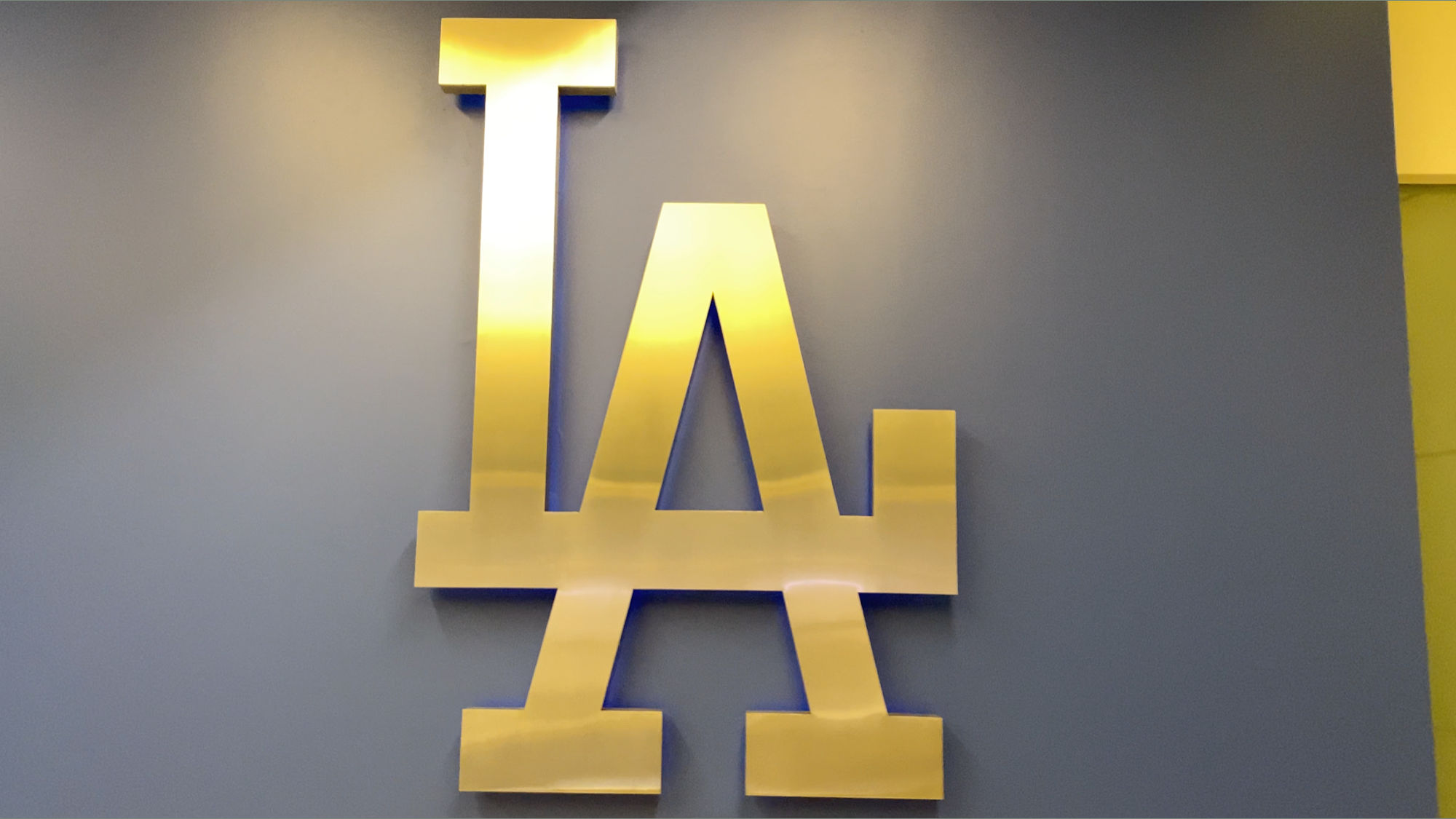 Dodger Stadium LA Gold Logo