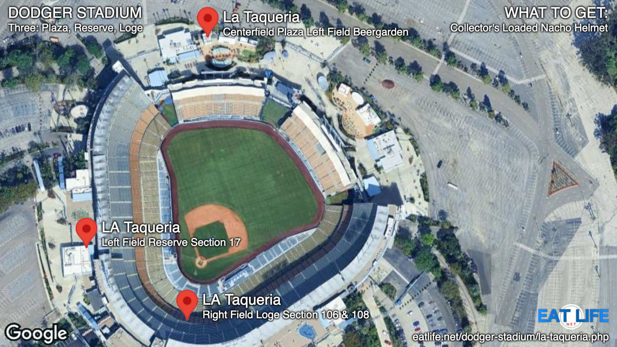 LA Taqueria Centerfield Plaza Left Field Beergarden Dodger Stadium LA Taqueria Centerfield Plaza Left Field Beergarden