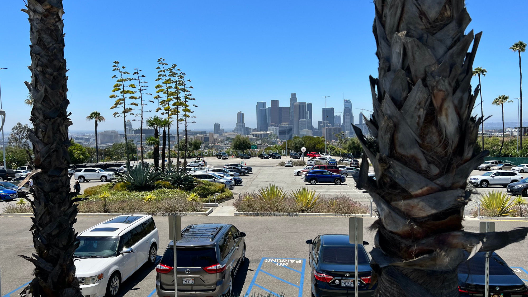 Letters View of LA Dodger Stadium Letters View of LA