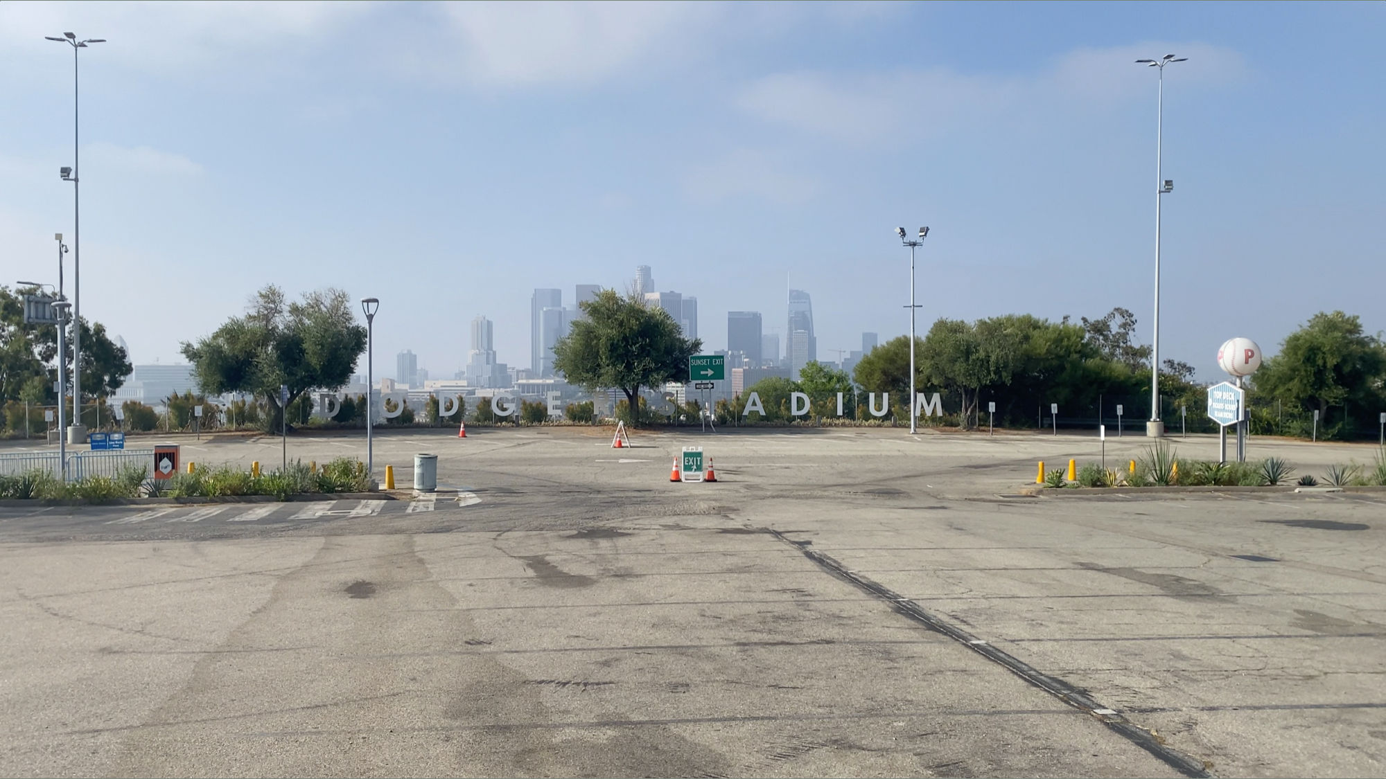 Letters View of LA Dodger Stadium Letters View of LA