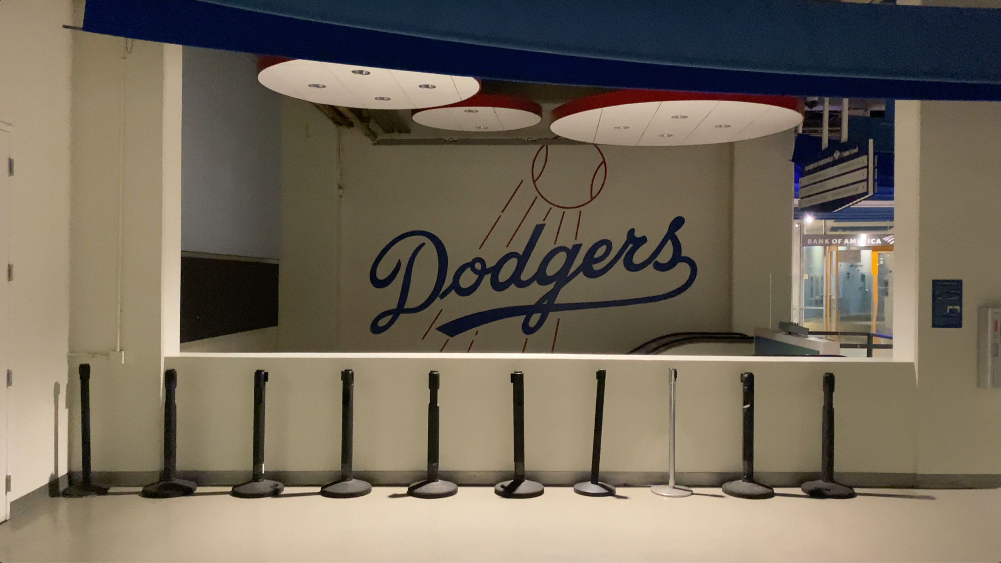 Dodger Stadium Logos Escalator