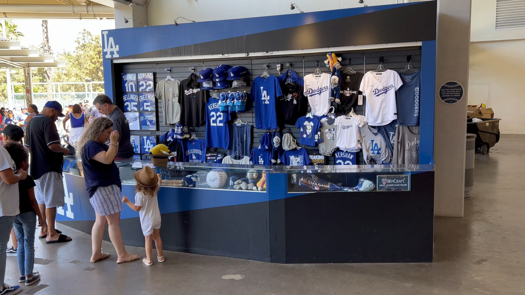 Dodger Stadium Merchandise Booth