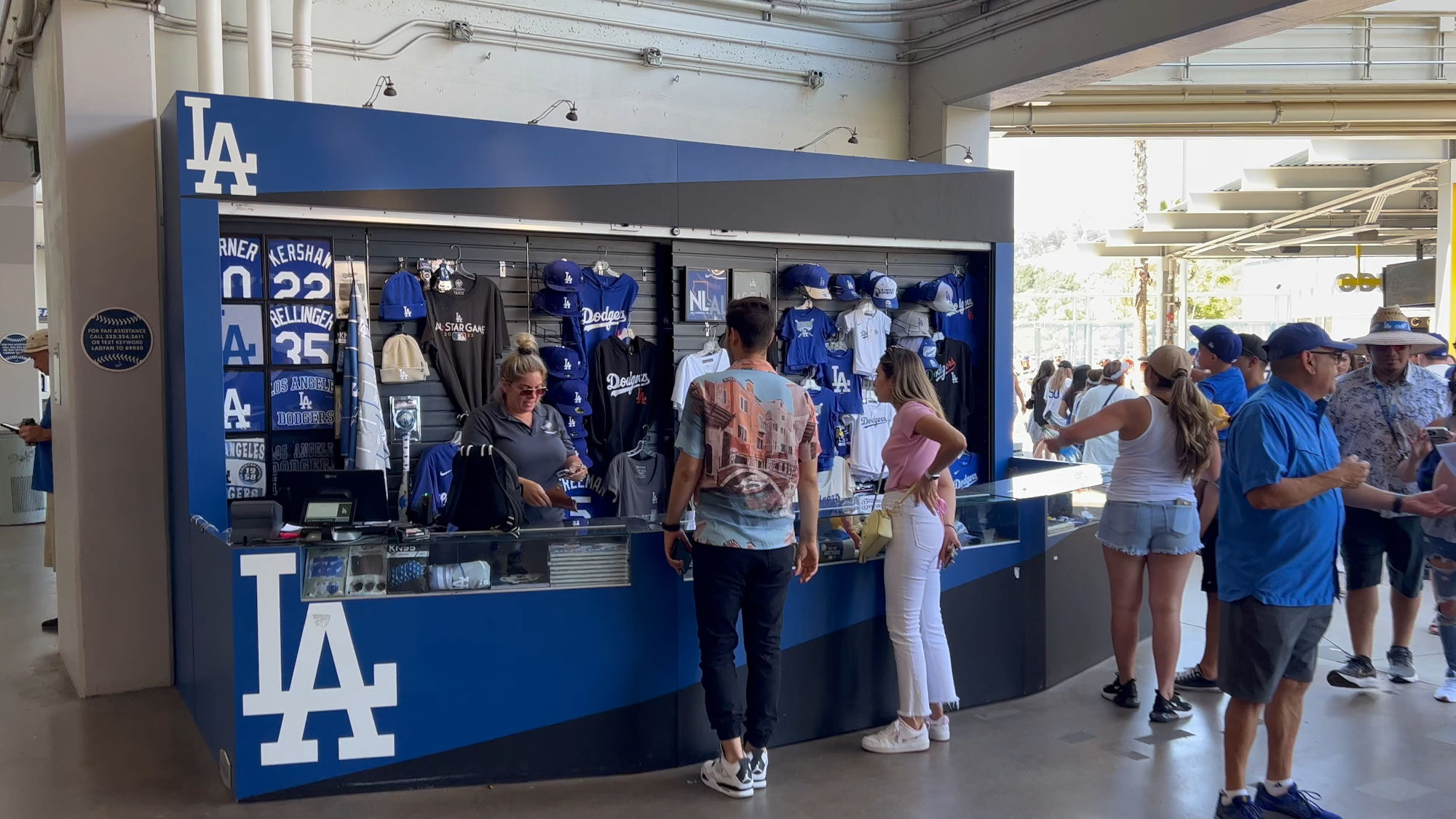 Dodger Stadium Merchandise Stand