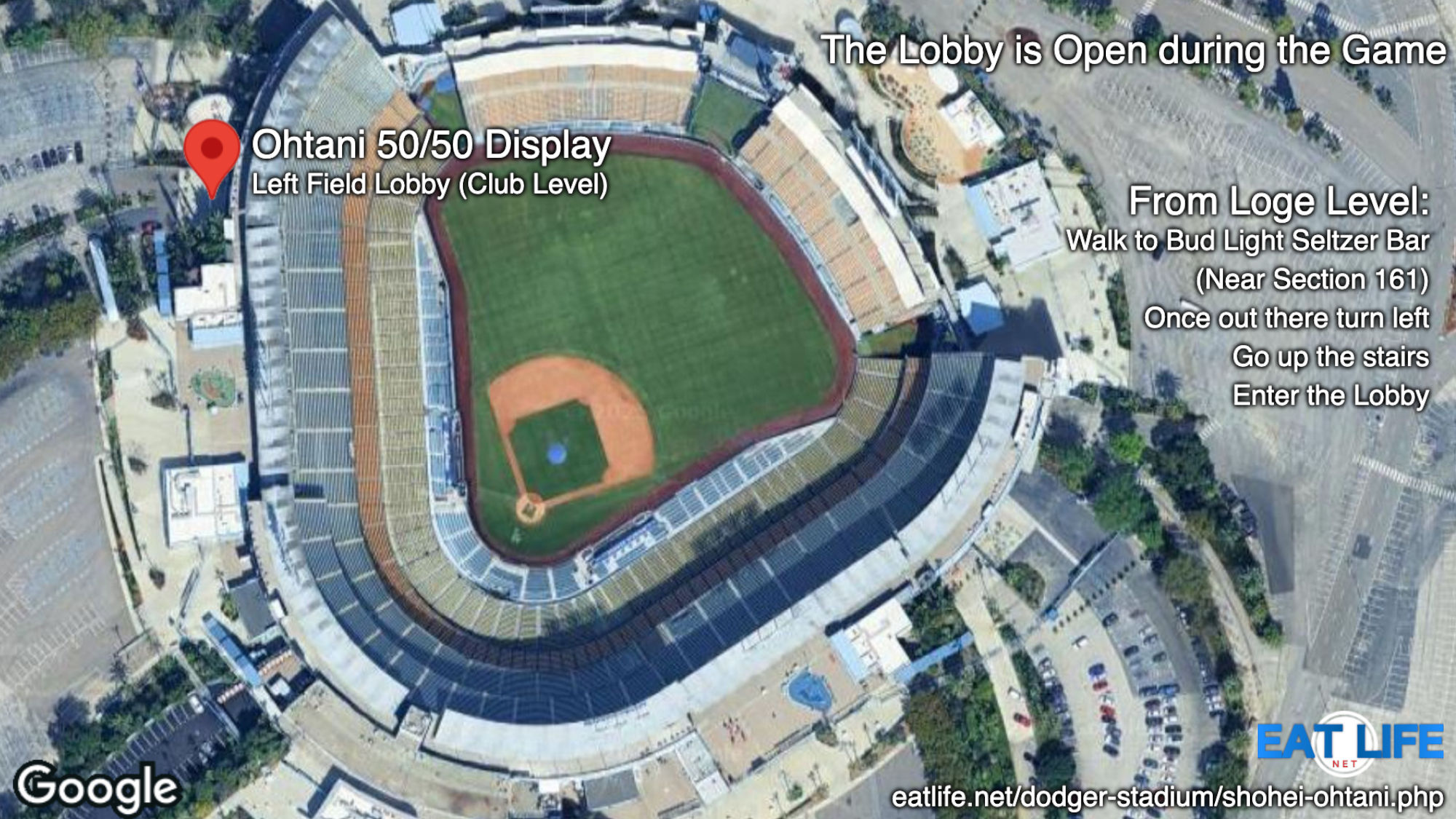 Shohei Ohtani 50/50 Display Left Feild Lobby (Club Level) Shohei Ohtani 50/50 Display Left Feild Lobby (Club Level)
