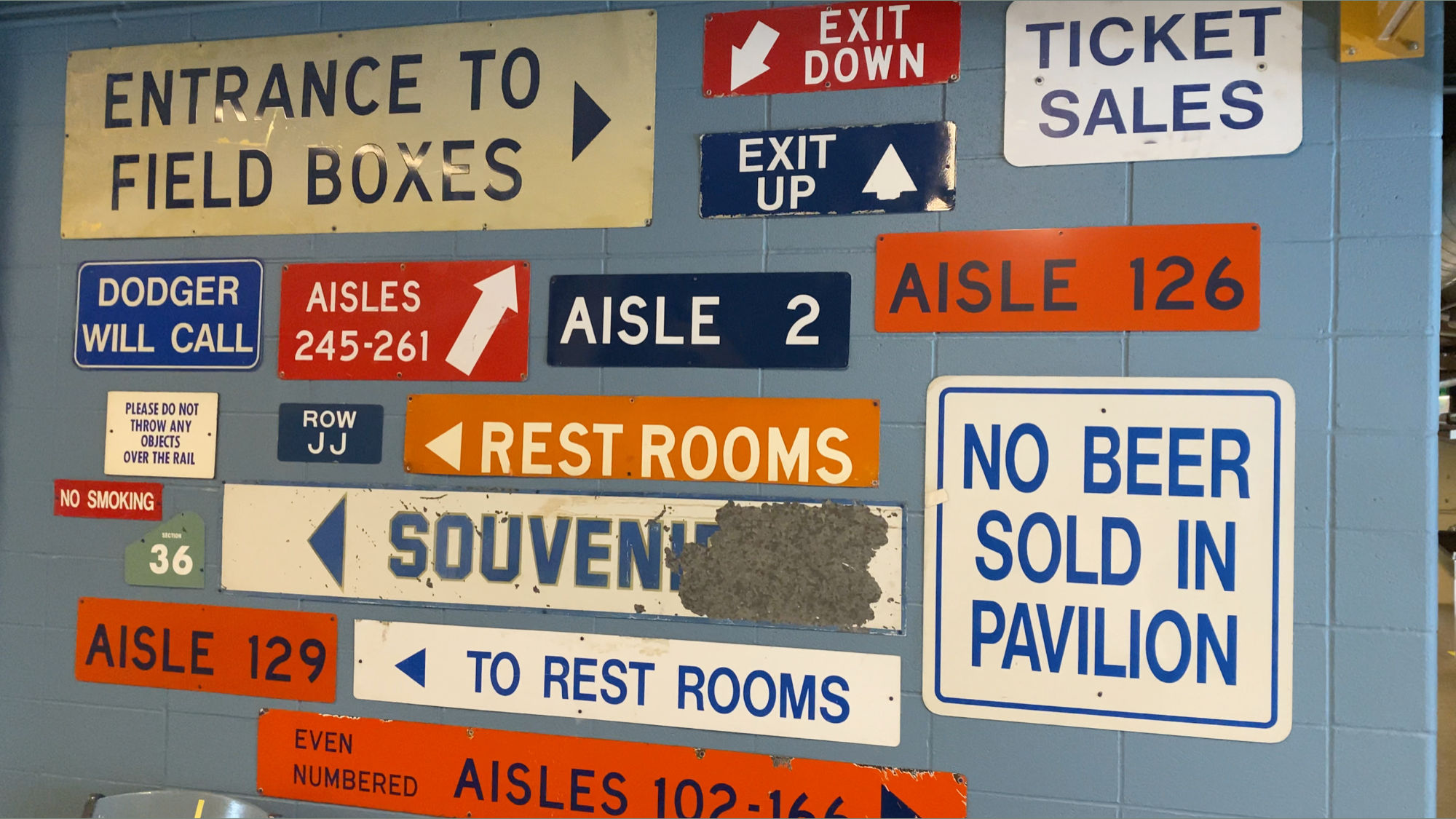 Old Signs Dodger Stadium Old Signs
