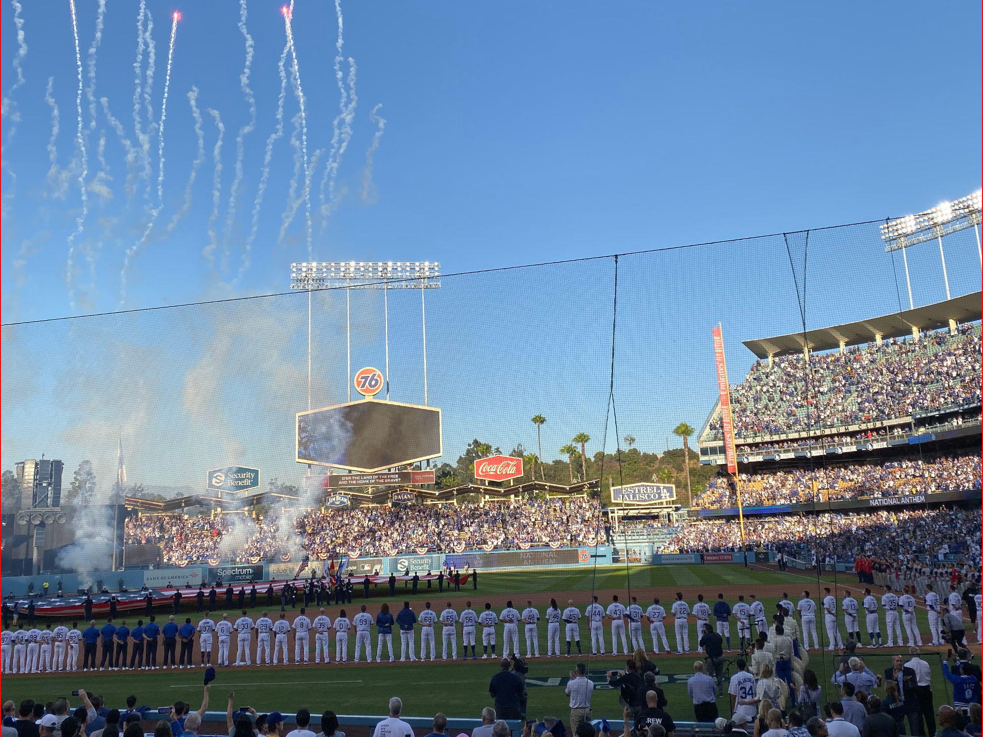 Opening Ceremony Dodger Stadium Opening Ceremony