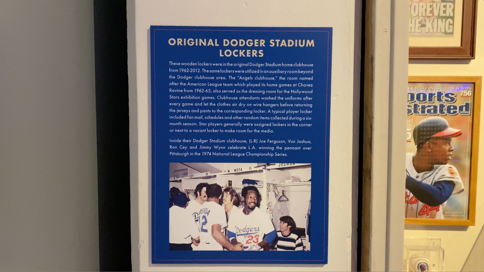 Dodger Stadium Original Lockers