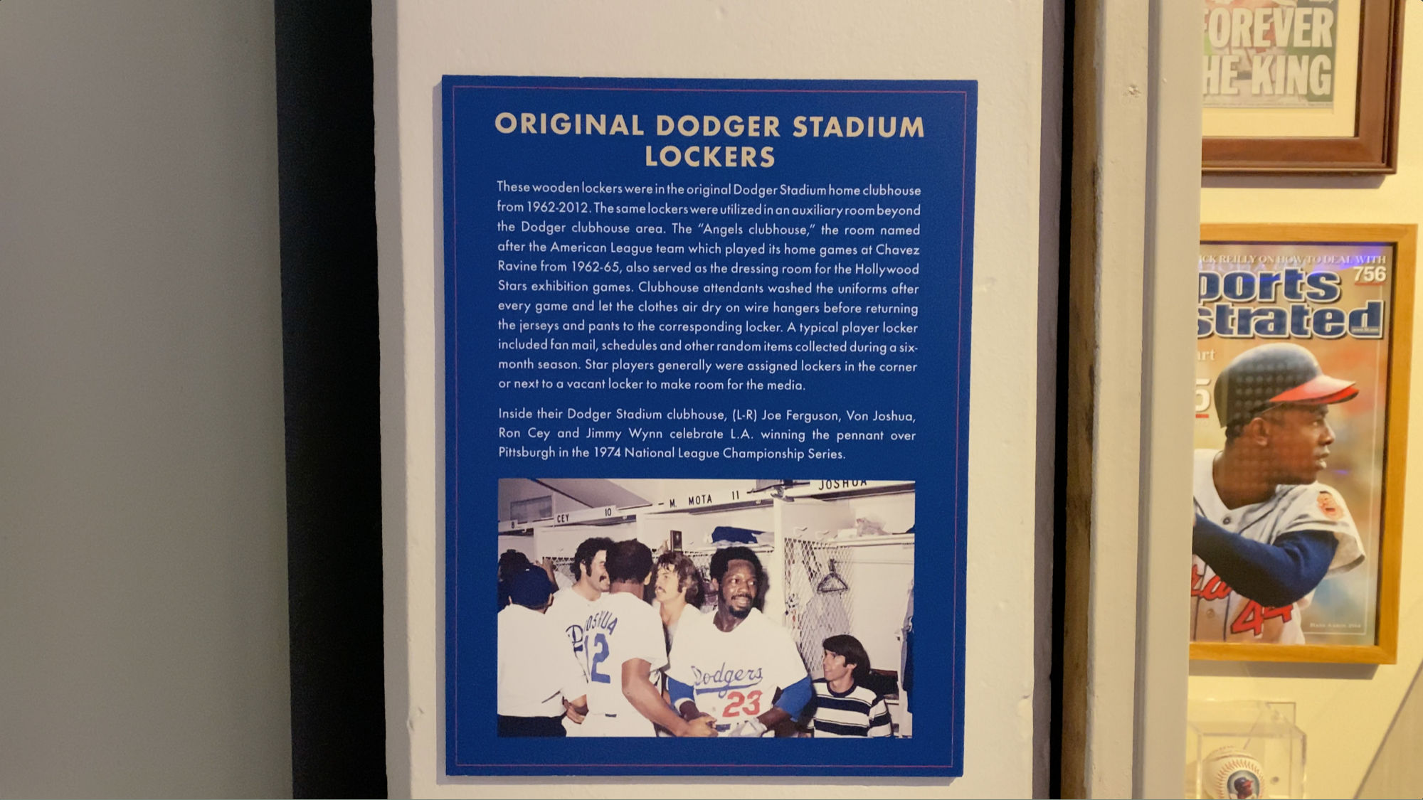 Original Lockers Dodger Stadium Original Lockers