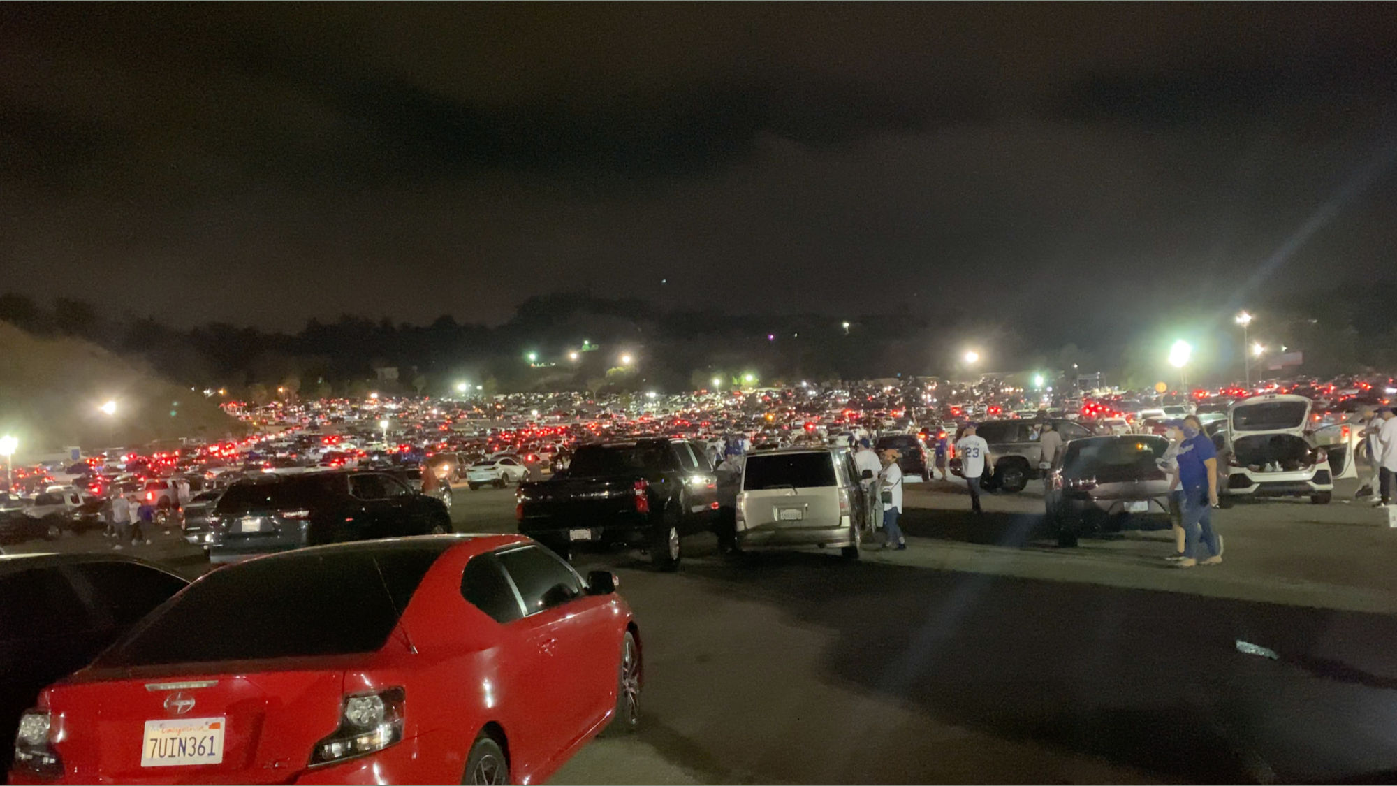 Dodger Stadium Parking Lot