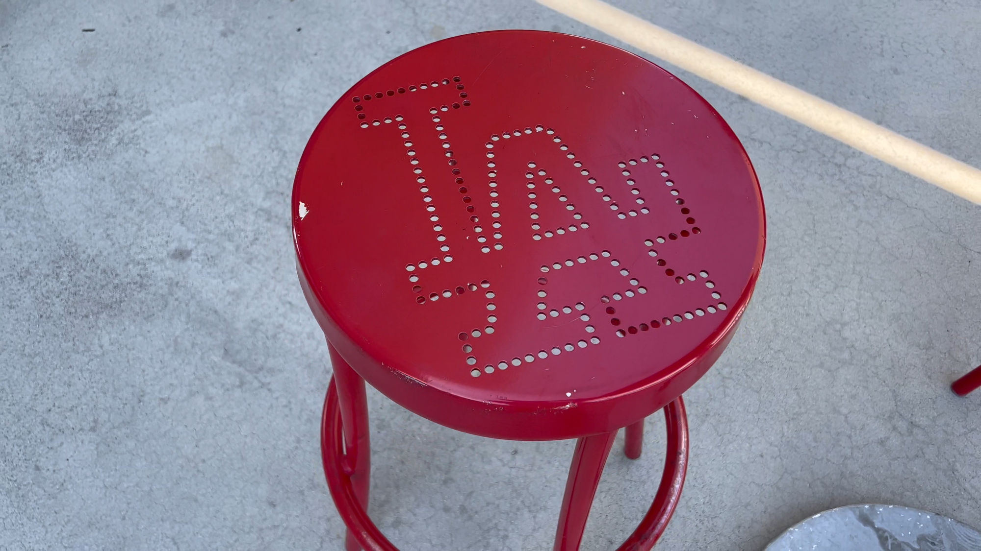 Dodger Stadium Red Barstool