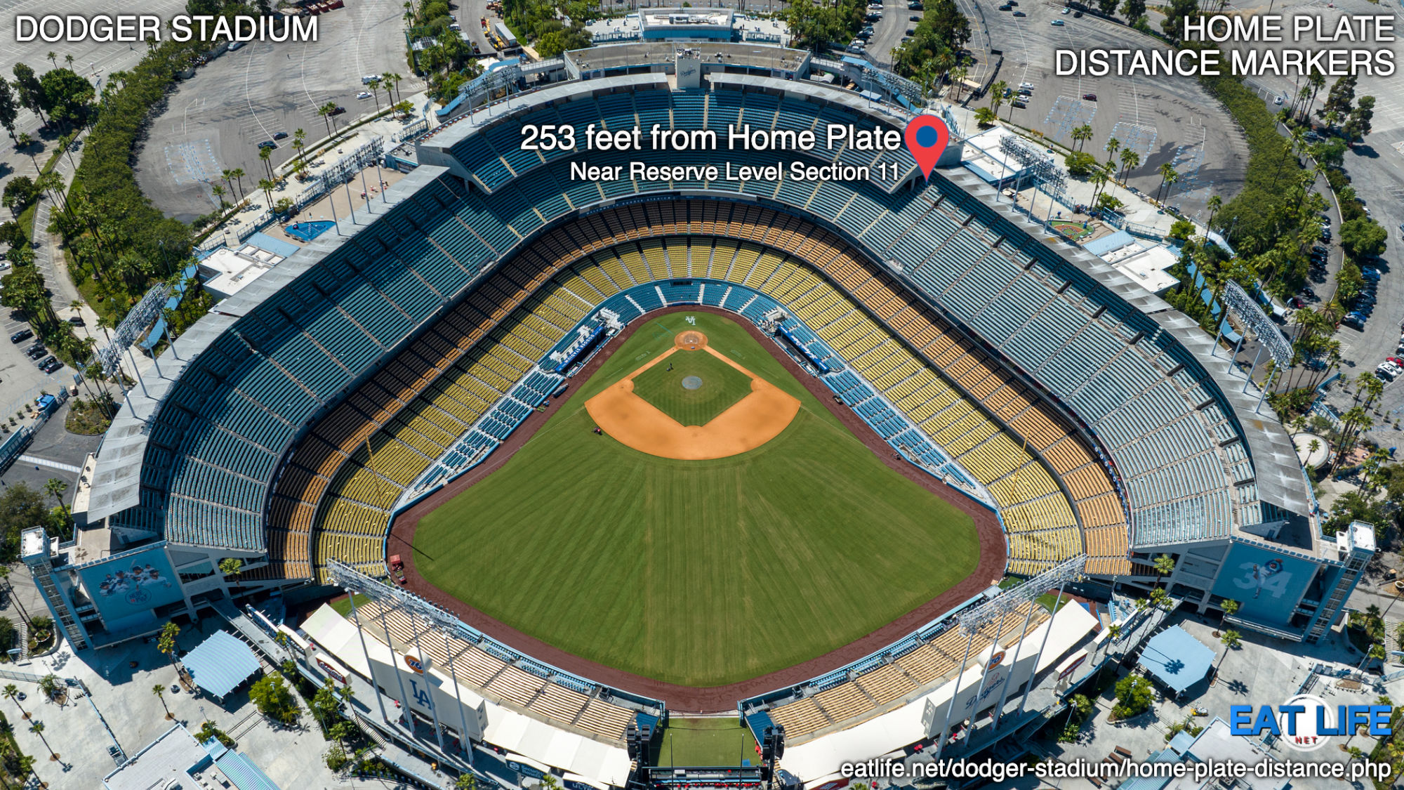 253 Feet From Home Plate Map Dodger Stadium Reserve 253 Feet From Home Plate Map