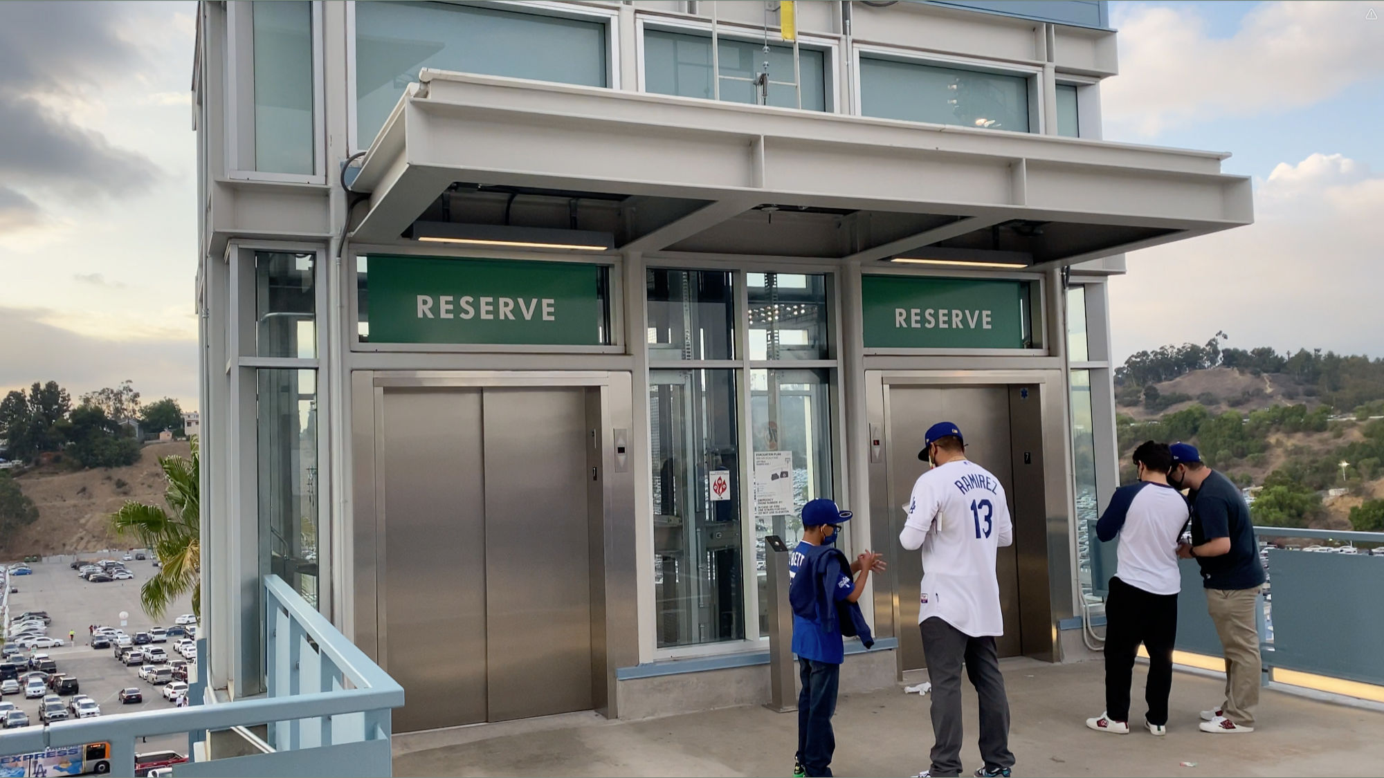 Dodger Stadium Reserve Elevator
