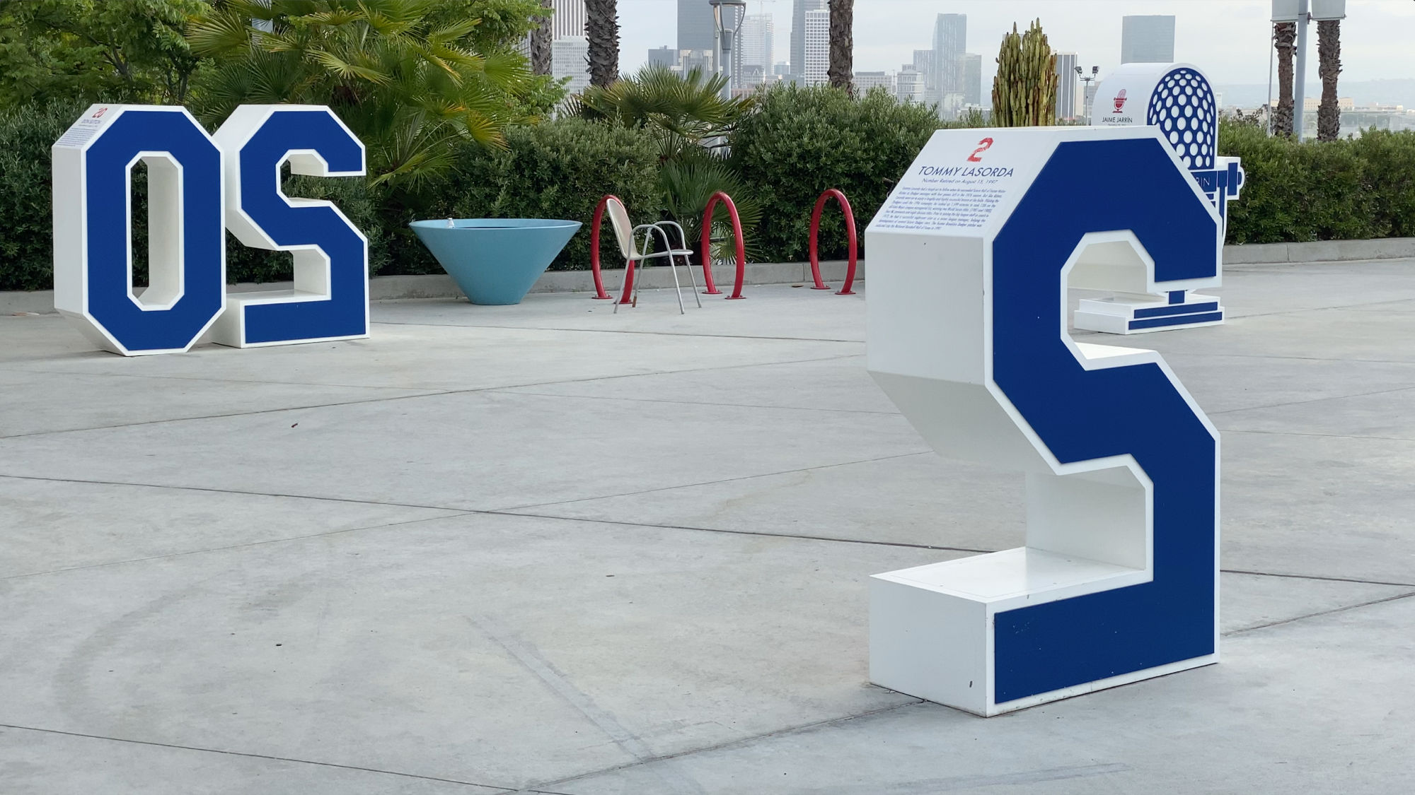 Dodger Stadium Retired Numbers Plaza