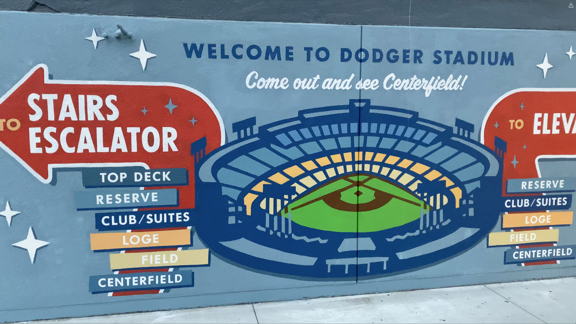 Dodger Stadium To Stairs Escalator