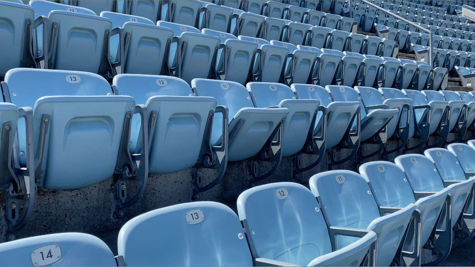 Dodger Stadium Top Deck Blue Seats