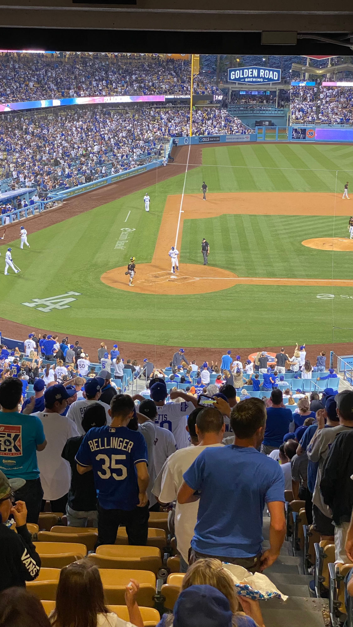 Dodger Stadium View from Right Field Loge Box